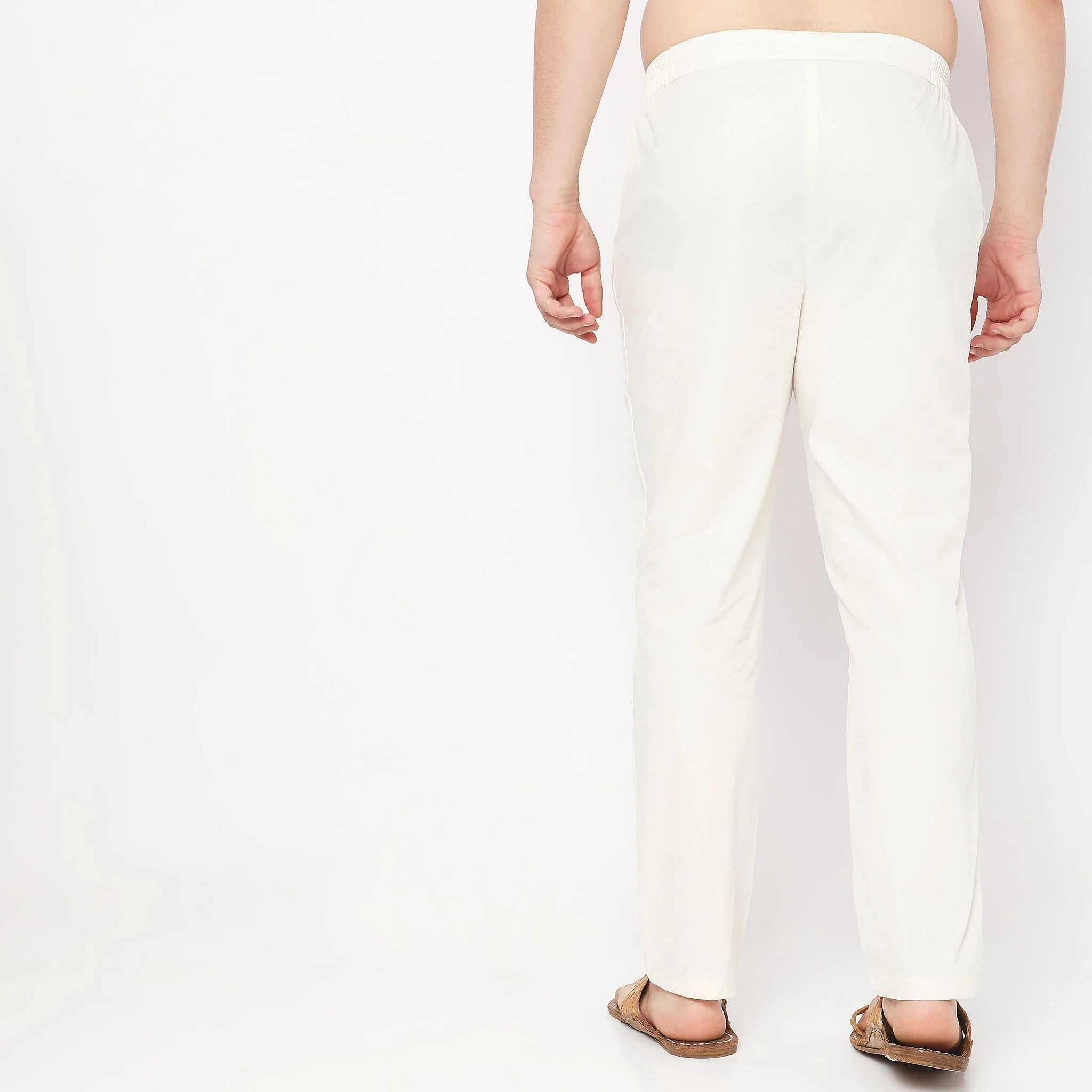 Perfect Ethnic Pants To Pair With Kurtas And Kurta-Shirts - Slim Fit Mid Rise Trousers - Image 14