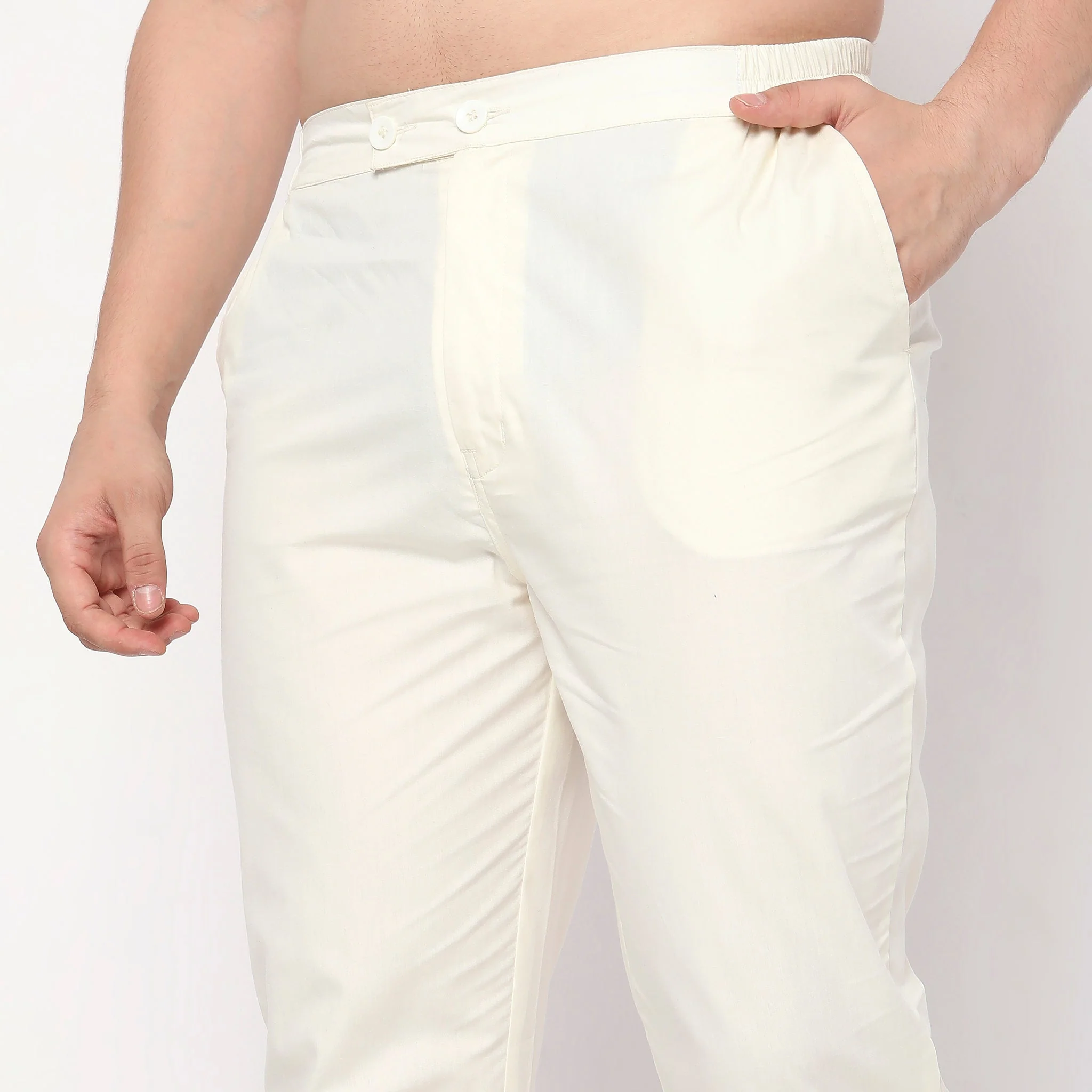 Perfect Ethnic Pants To Pair With Kurtas And Kurta-Shirts - Slim Fit Mid Rise Trousers - Image 15