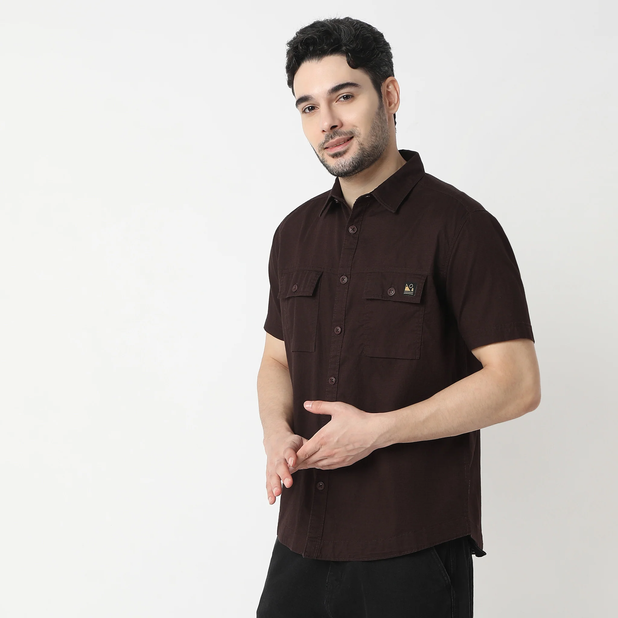 Militia Edition Shirt™ - Modern Explorer 2 Bellow Pockets Exclusive Fabric Half Sleeve Regular Fit - Image 5