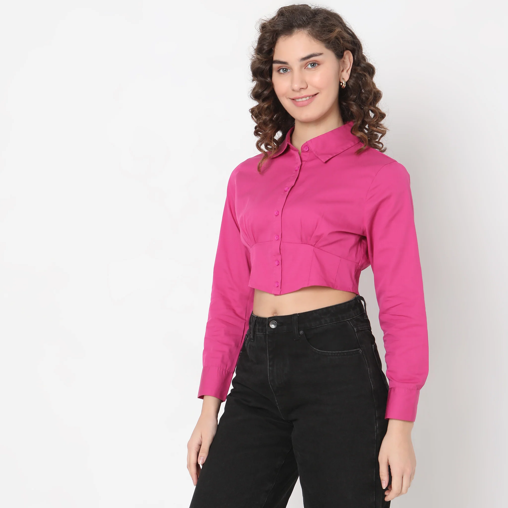 Slim Fit Solid Shirt - Image 10