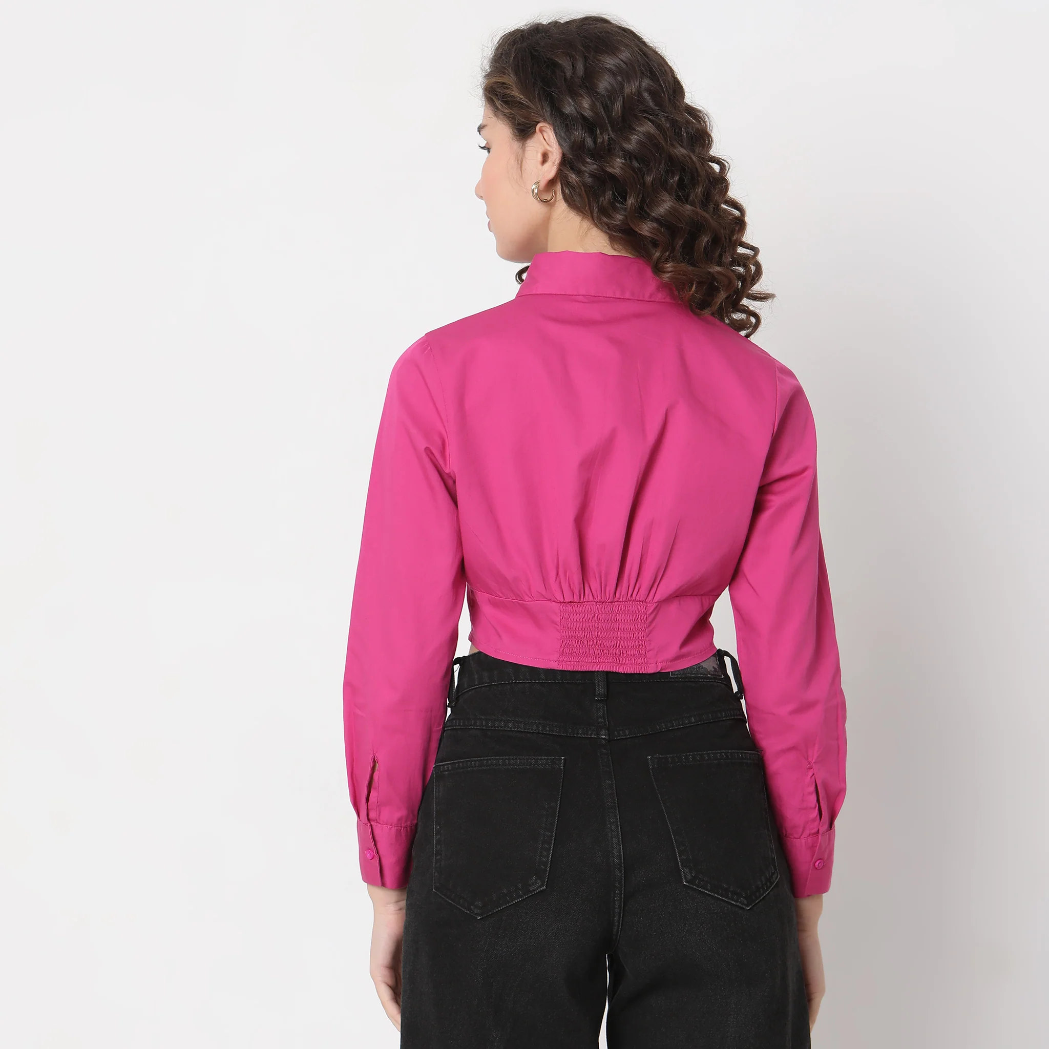 Slim Fit Solid Shirt - Image 8