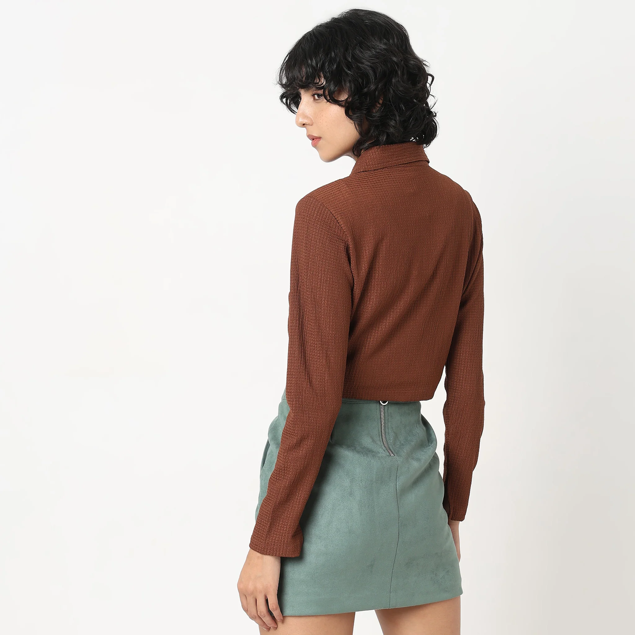 Slim Fit Solid Shirt - Image 3