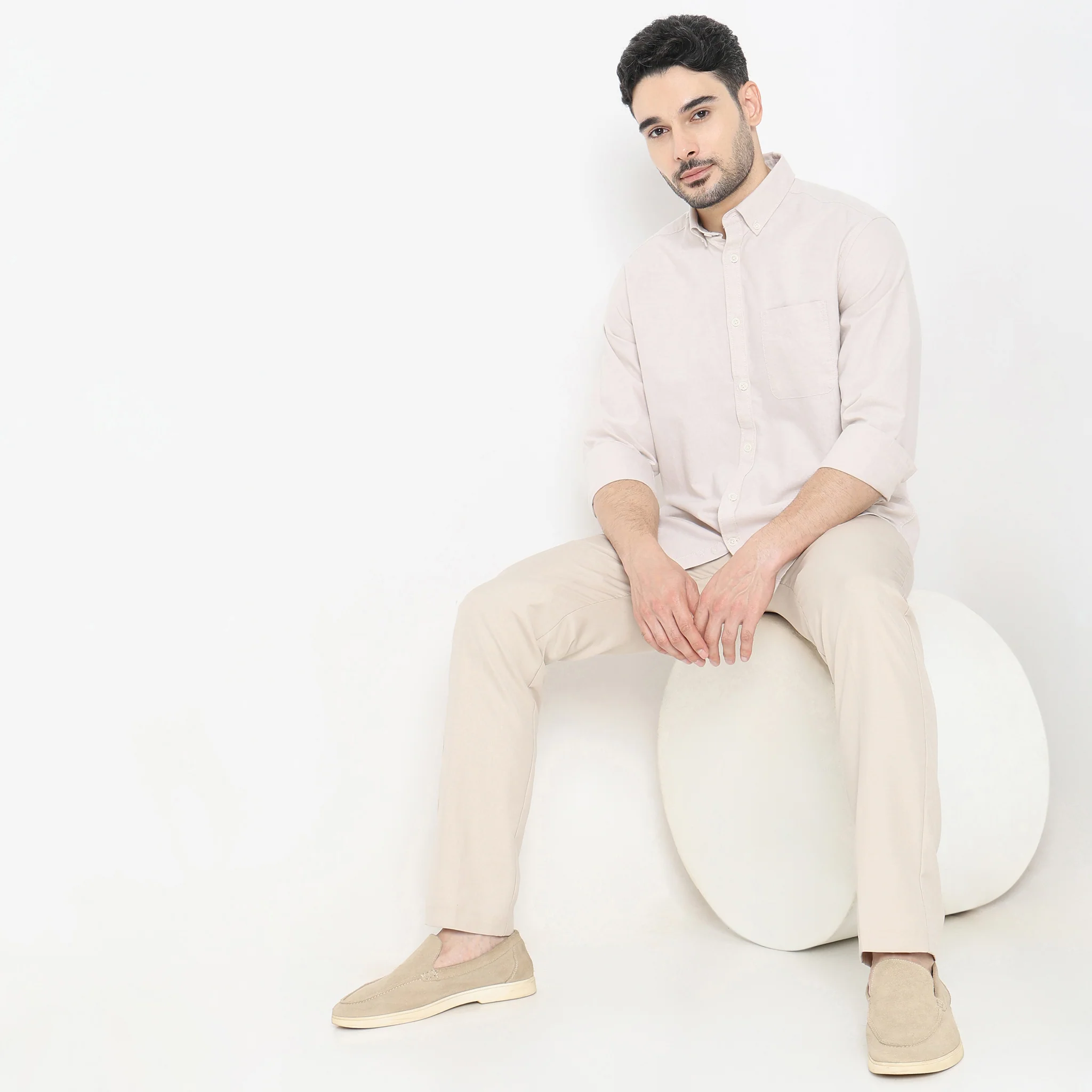 Slim Fit Solid Shirt - Image 16