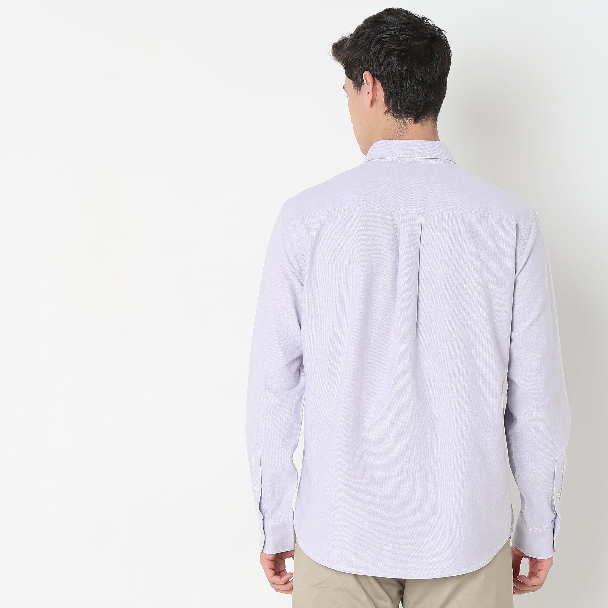 Slim Fit Solid Shirt - Image 23