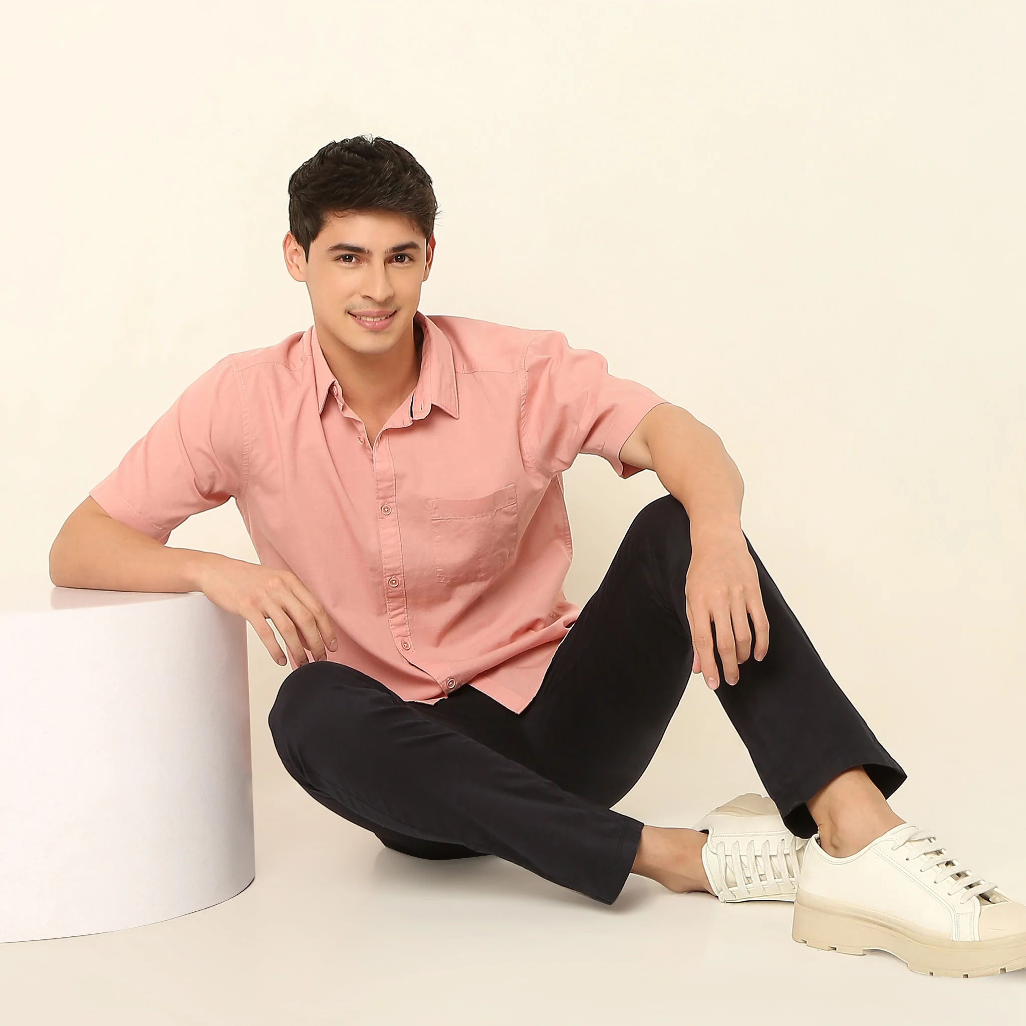 Slim Fit Solid Shirt - Image 11