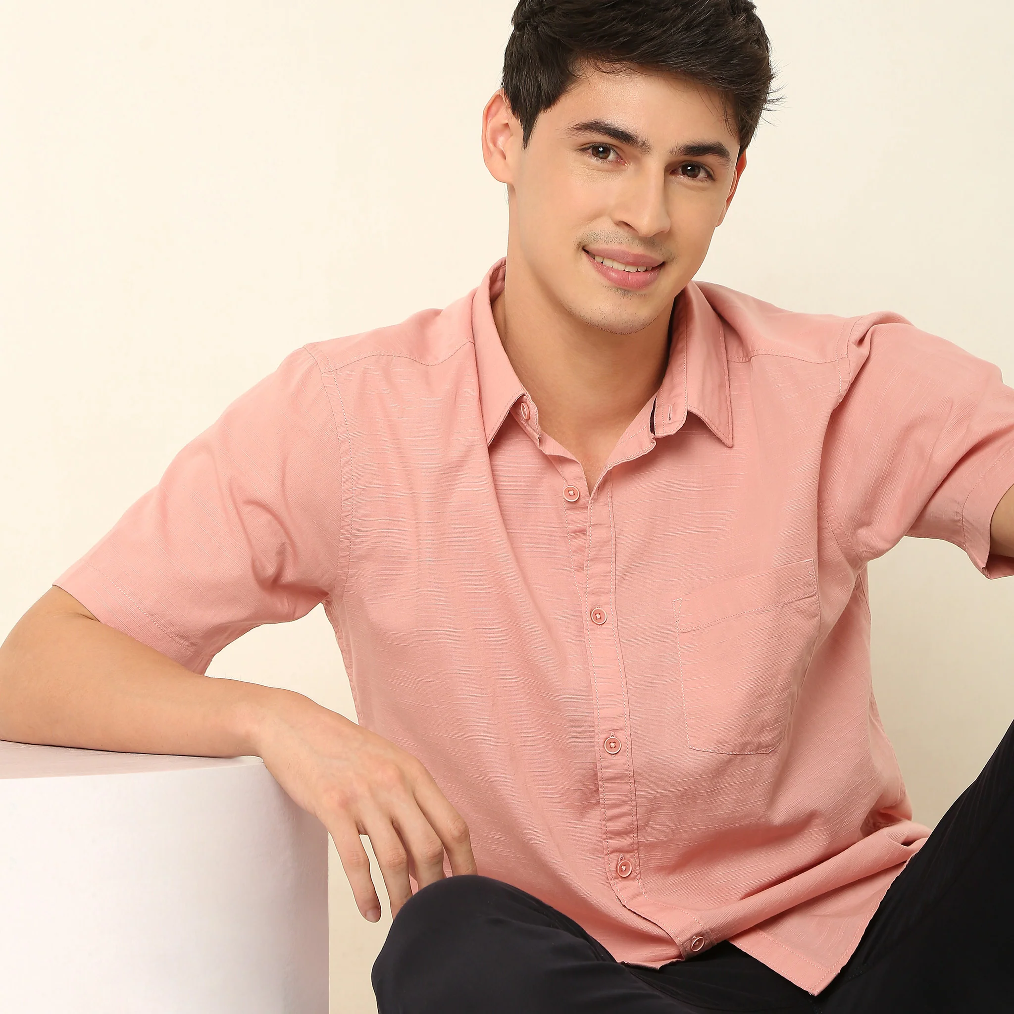 Slim Fit Solid Shirt - Image 12