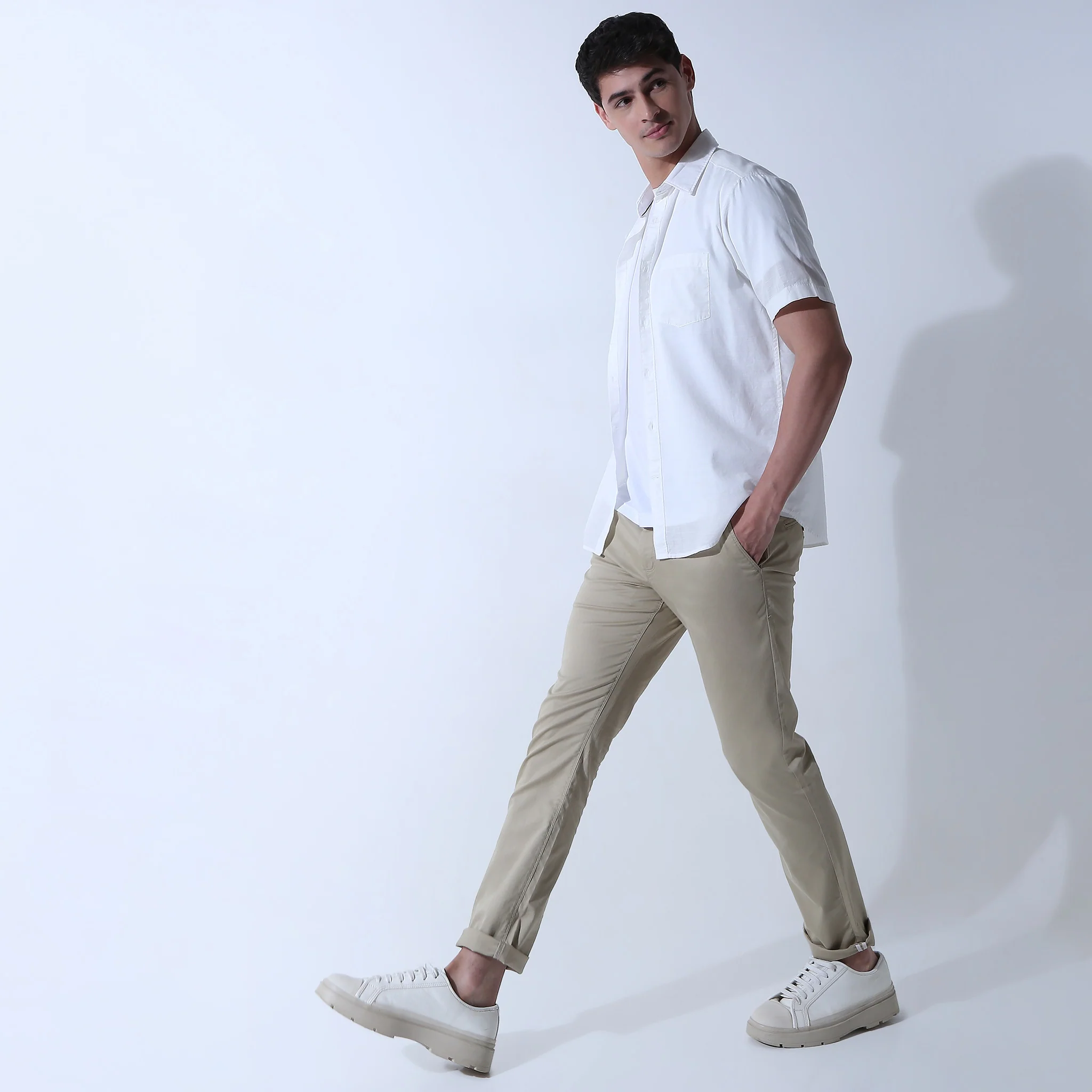 Slim Fit Solid Shirt - Image 6