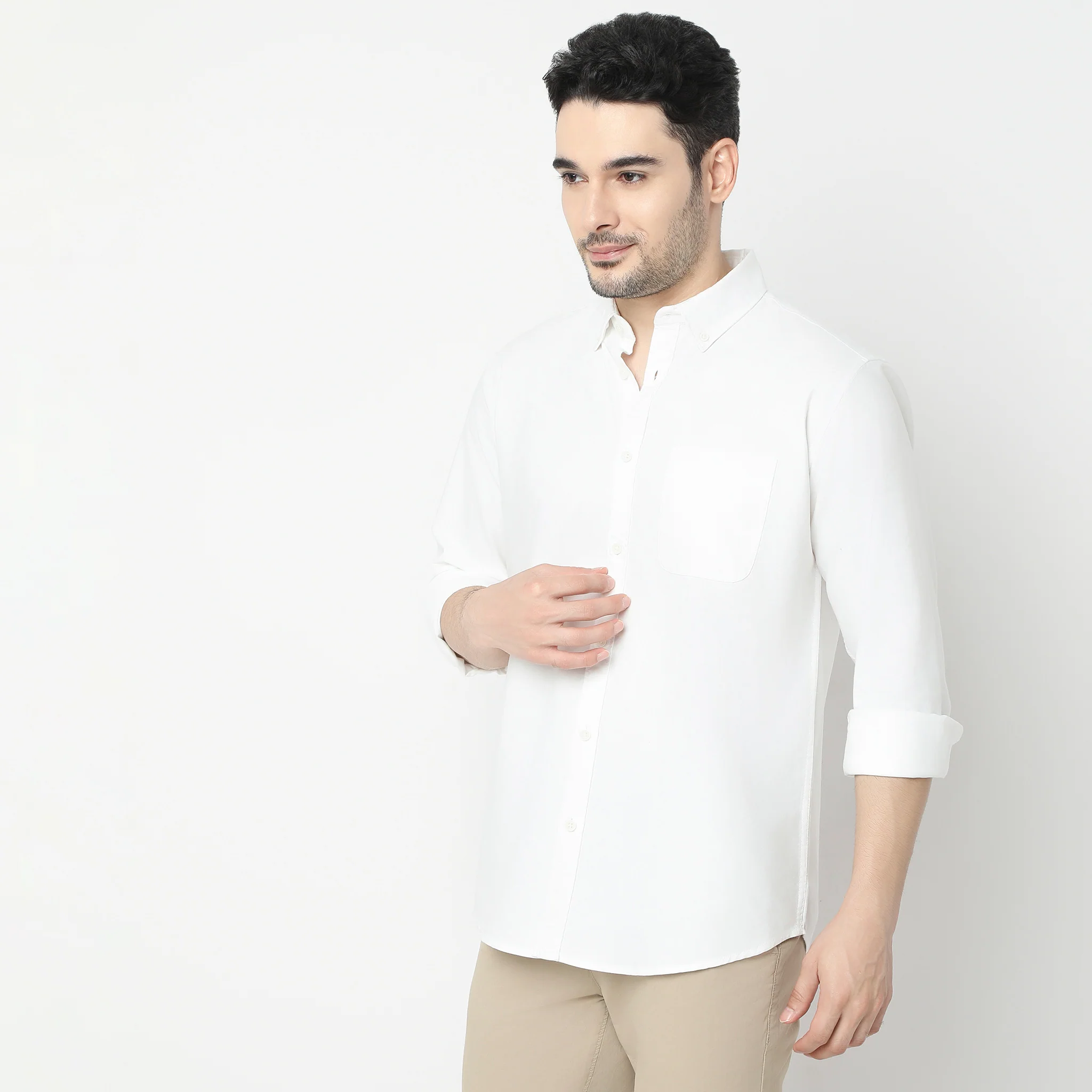 Madison Oxford 100% Cotton - Uber Classic Regular Fit Solid Shirt - Image 10