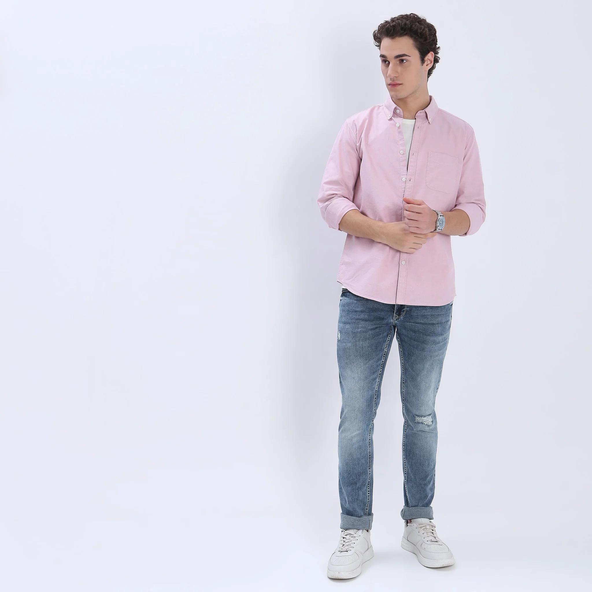 Madison Oxford 100% Cotton - Uber Classic Regular Fit Solid Shirt - Image 11