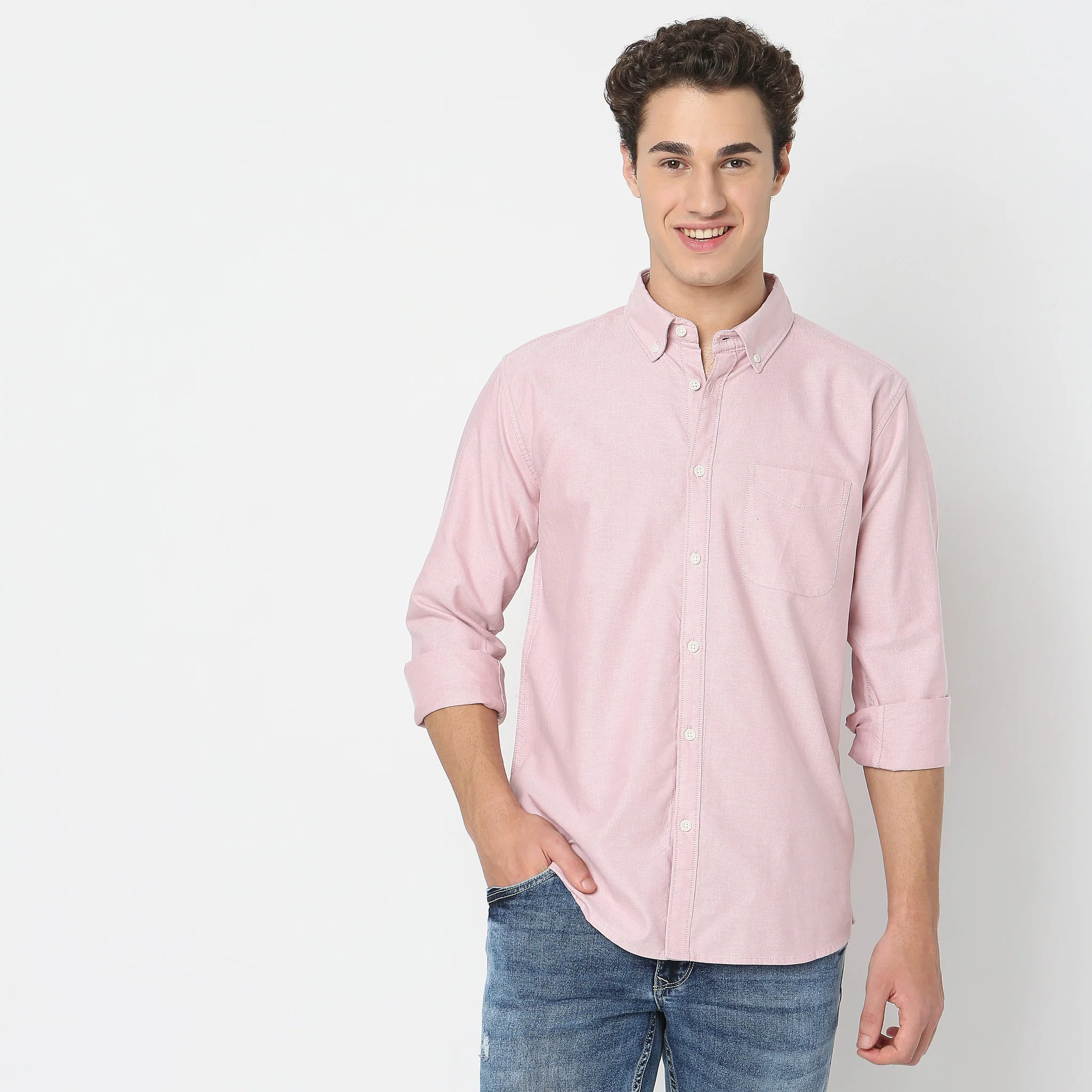 Madison Oxford 100% Cotton - Uber Classic Regular Fit Solid Shirt - Image 12