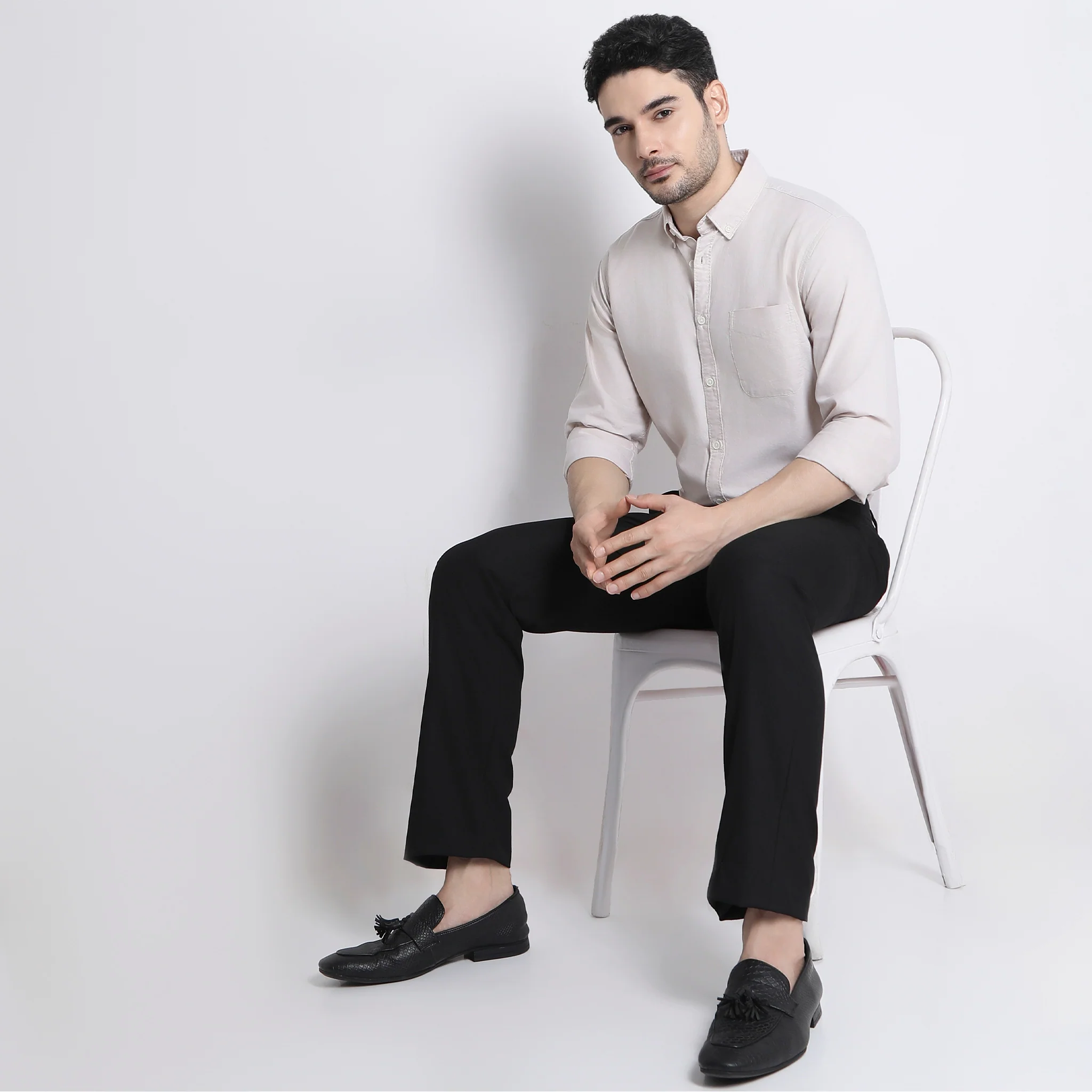 Madison Oxford 100% Cotton - Uber Classic Regular Fit Solid Shirt - Image 16