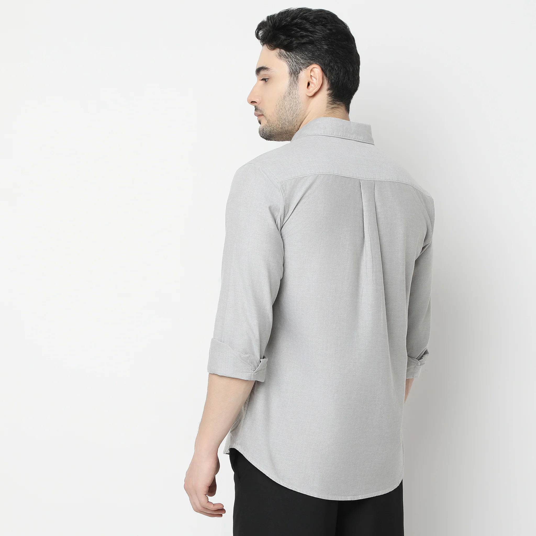 Madison Oxford 100% Cotton - Uber Classic Regular Fit Solid Shirt - Image 3