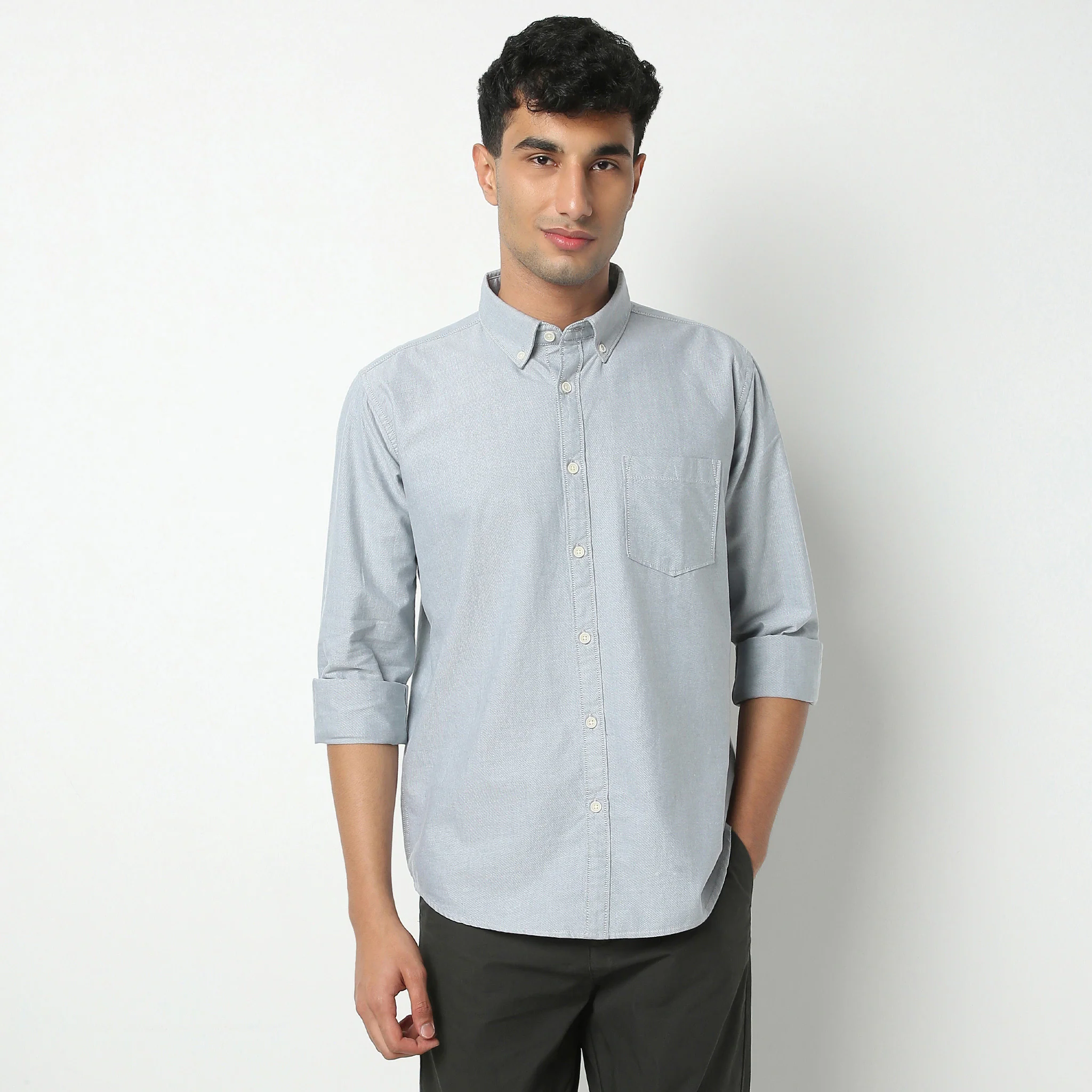Madison Oxford 100% Cotton - Uber Classic Regular Fit Solid Shirt - Image 31