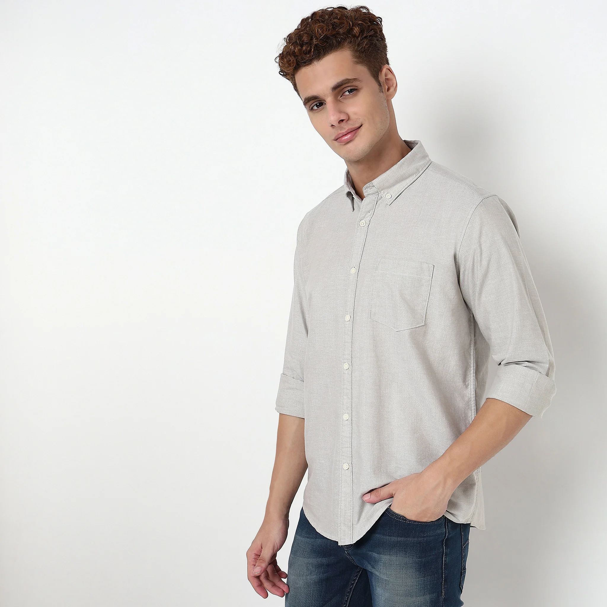 Madison Oxford 100% Cotton - Uber Classic Regular Fit Solid Shirt - Image 40