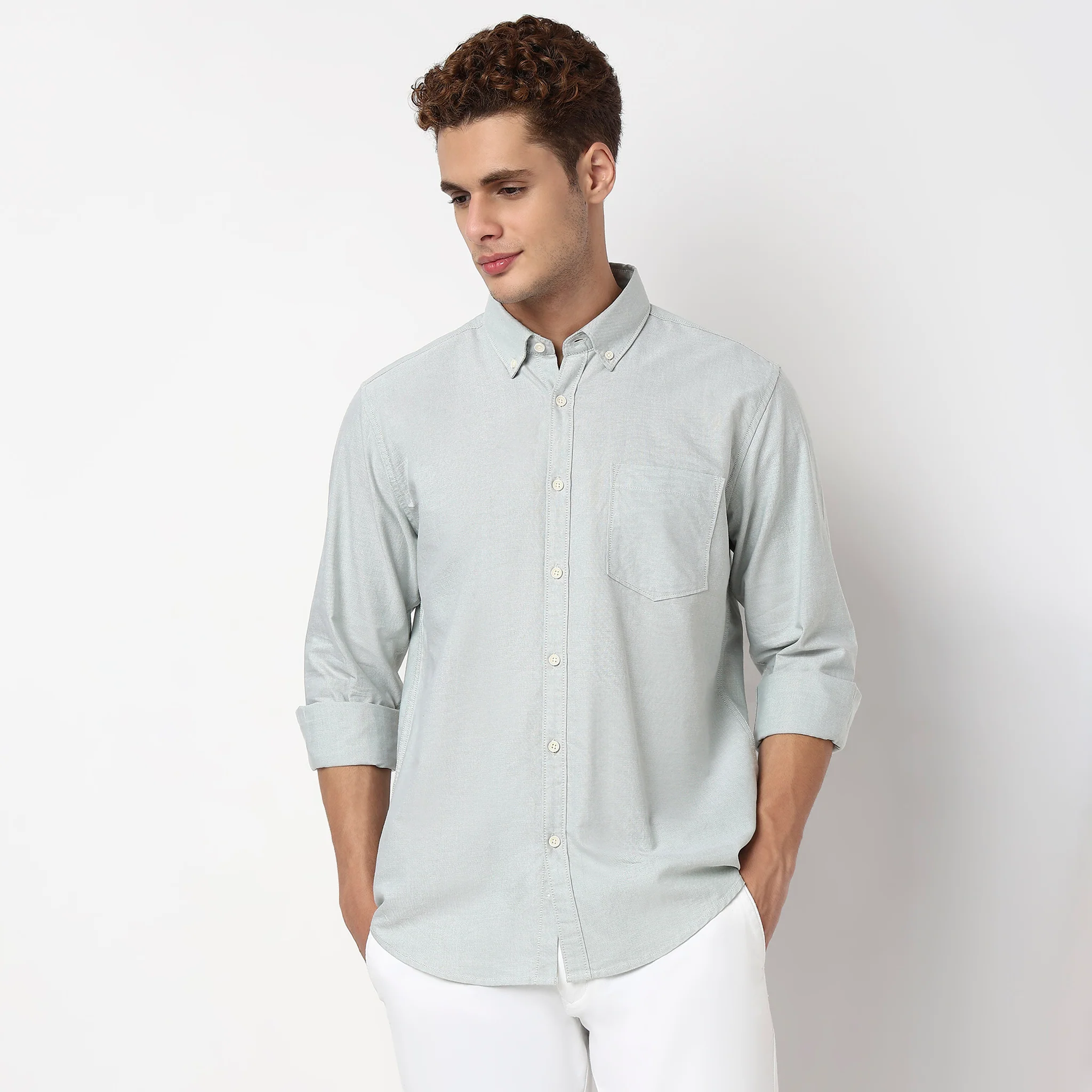 Madison Oxford 100% Cotton - Uber Classic Regular Fit Solid Shirt - Image 42