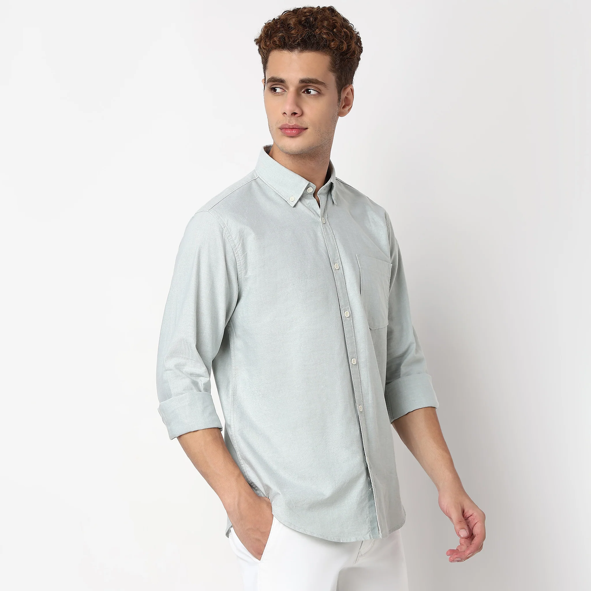 Madison Oxford 100% Cotton - Uber Classic Regular Fit Solid Shirt - Image 45