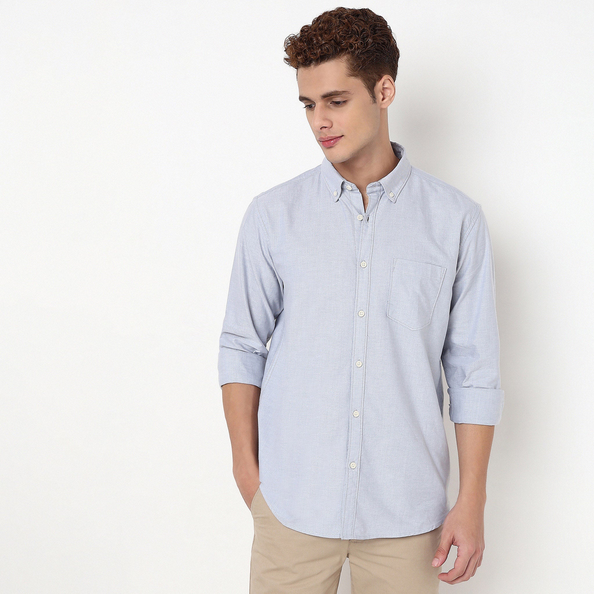 Madison Oxford 100% Cotton - Uber Classic Regular Fit Solid Shirt - Image 47