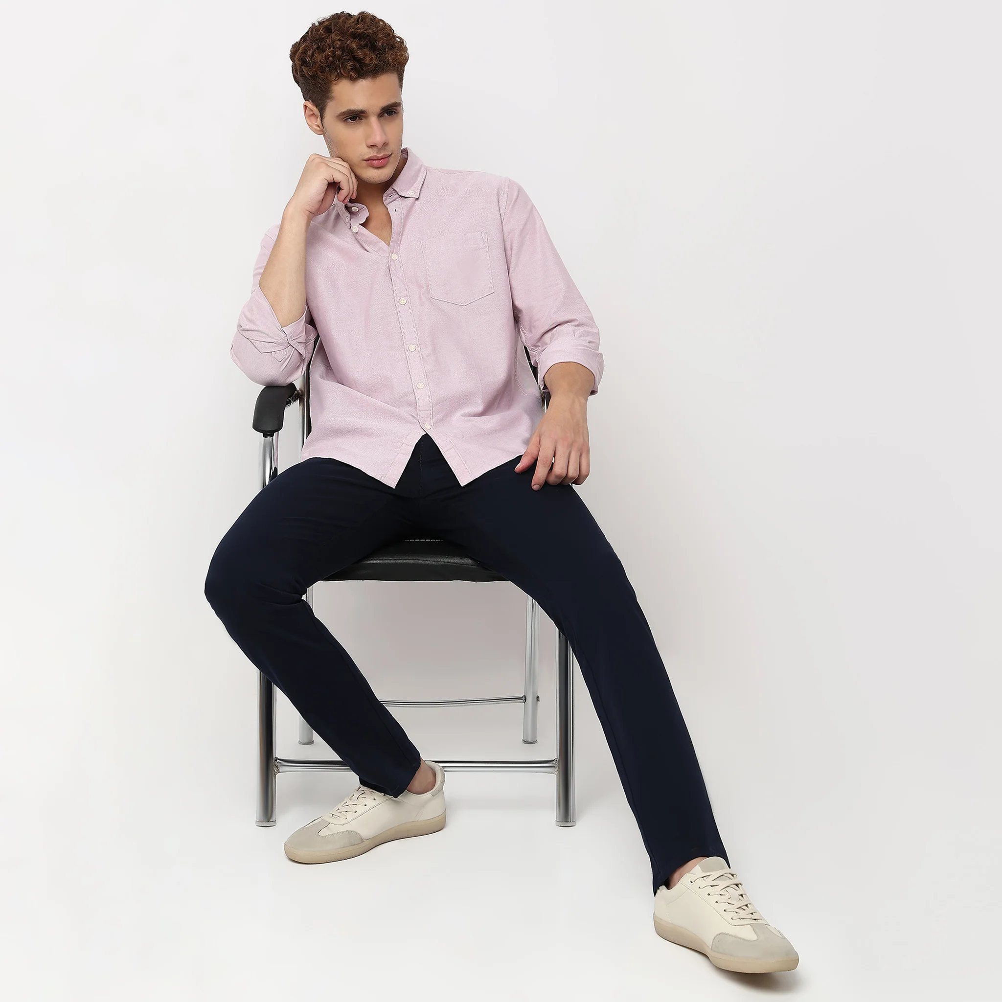 Madison Oxford 100% Cotton - Uber Classic Regular Fit Solid Shirt - Image 51