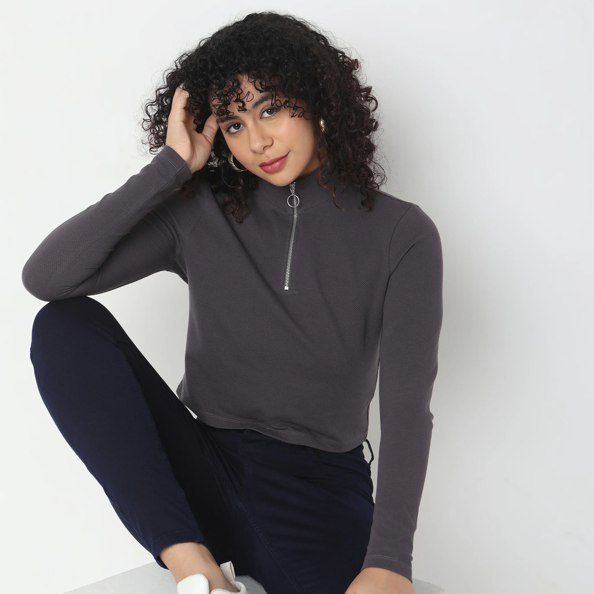Slim Fit Solid T-Shirt - Image 7