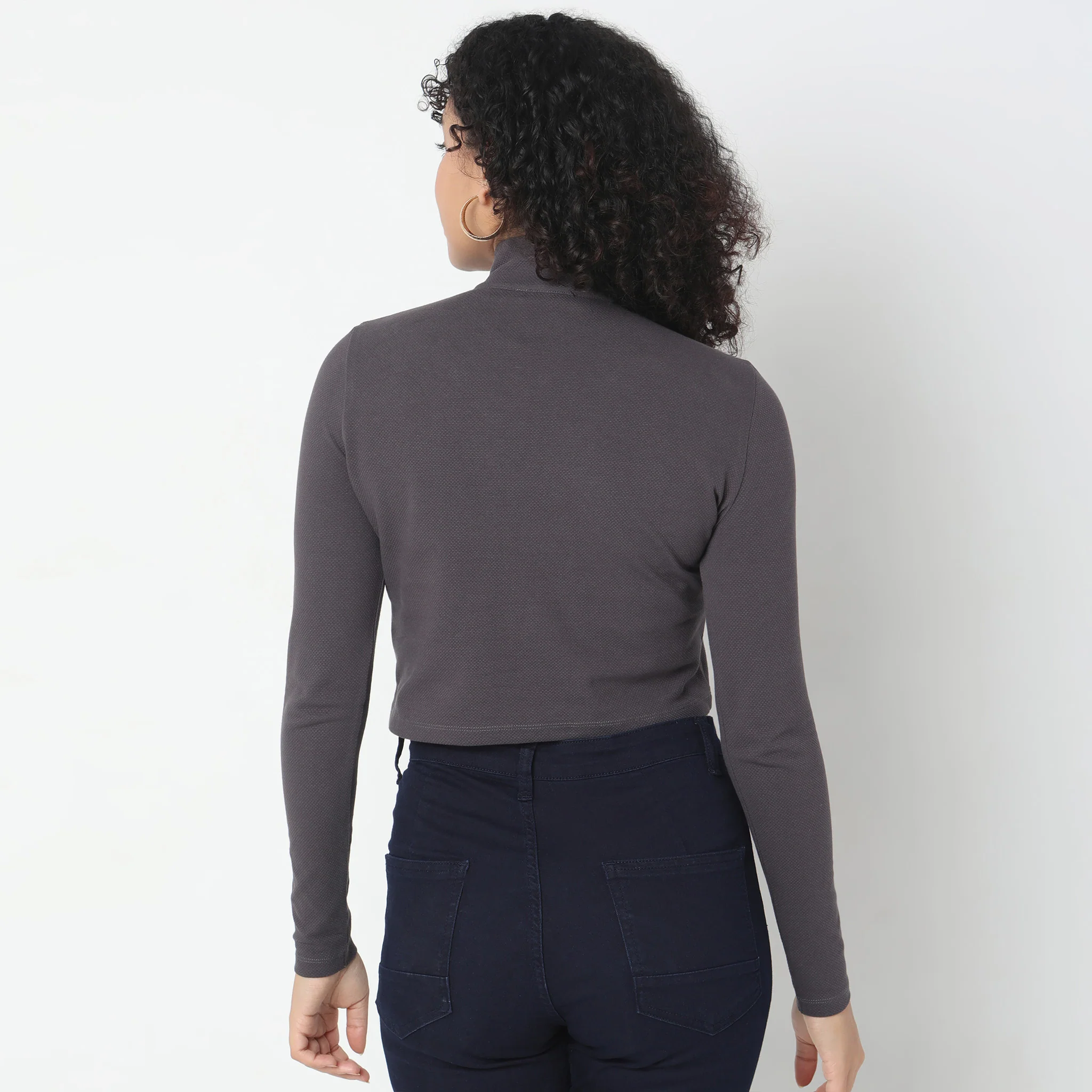 Slim Fit Solid T-Shirt - Image 8