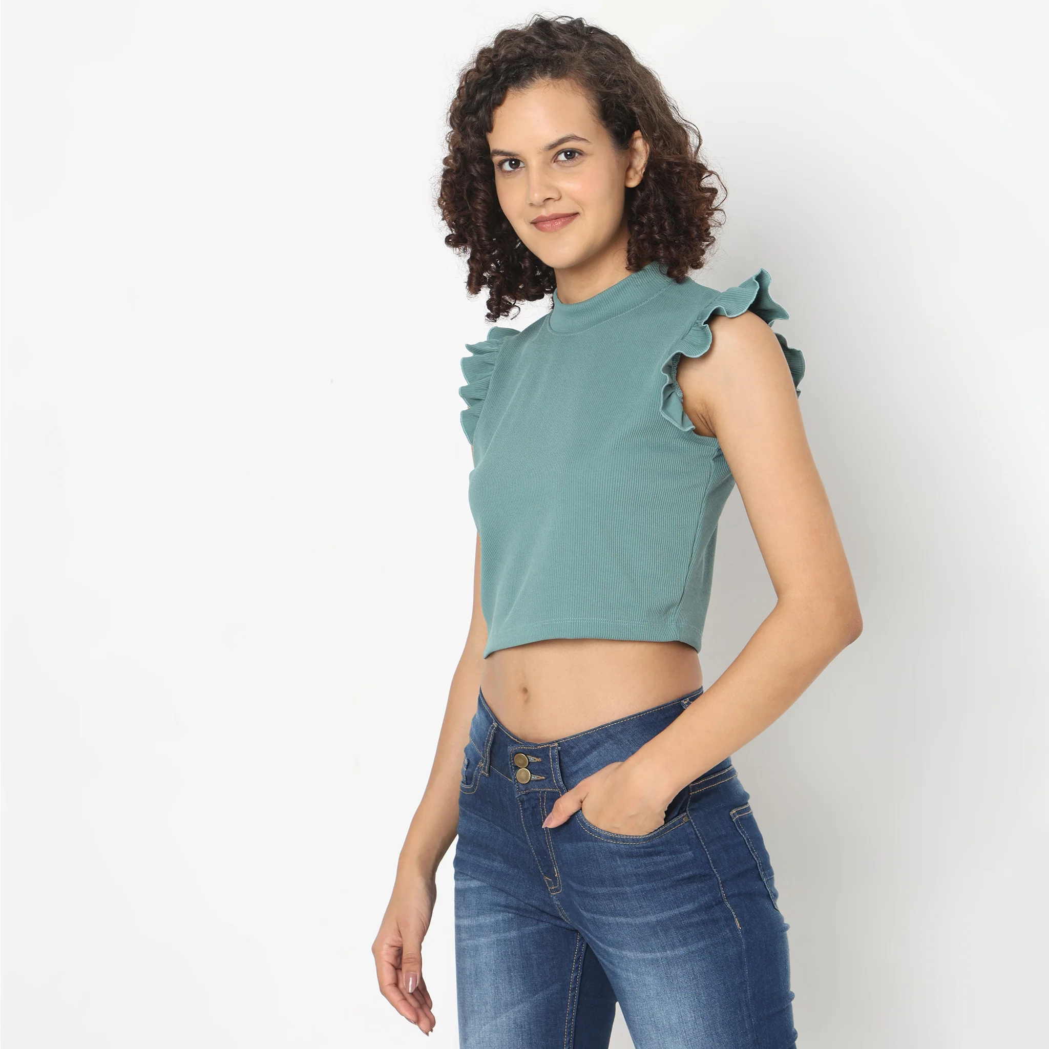 Slim Fit Solid T-Shirt - Image 10
