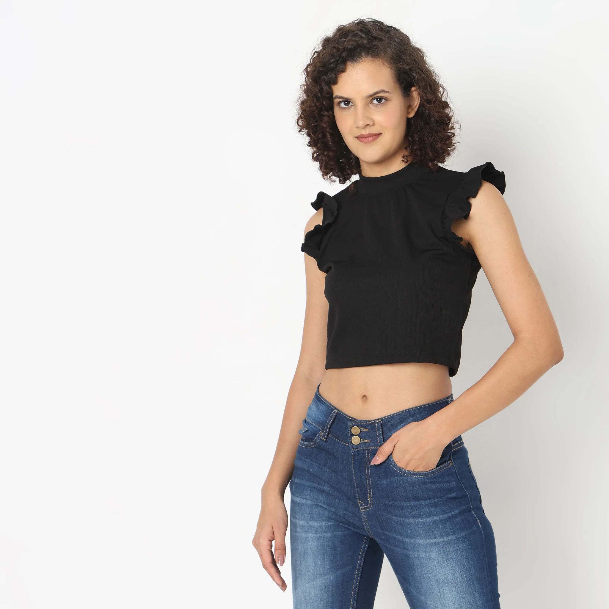 Slim Fit Solid T-Shirt - Image 2
