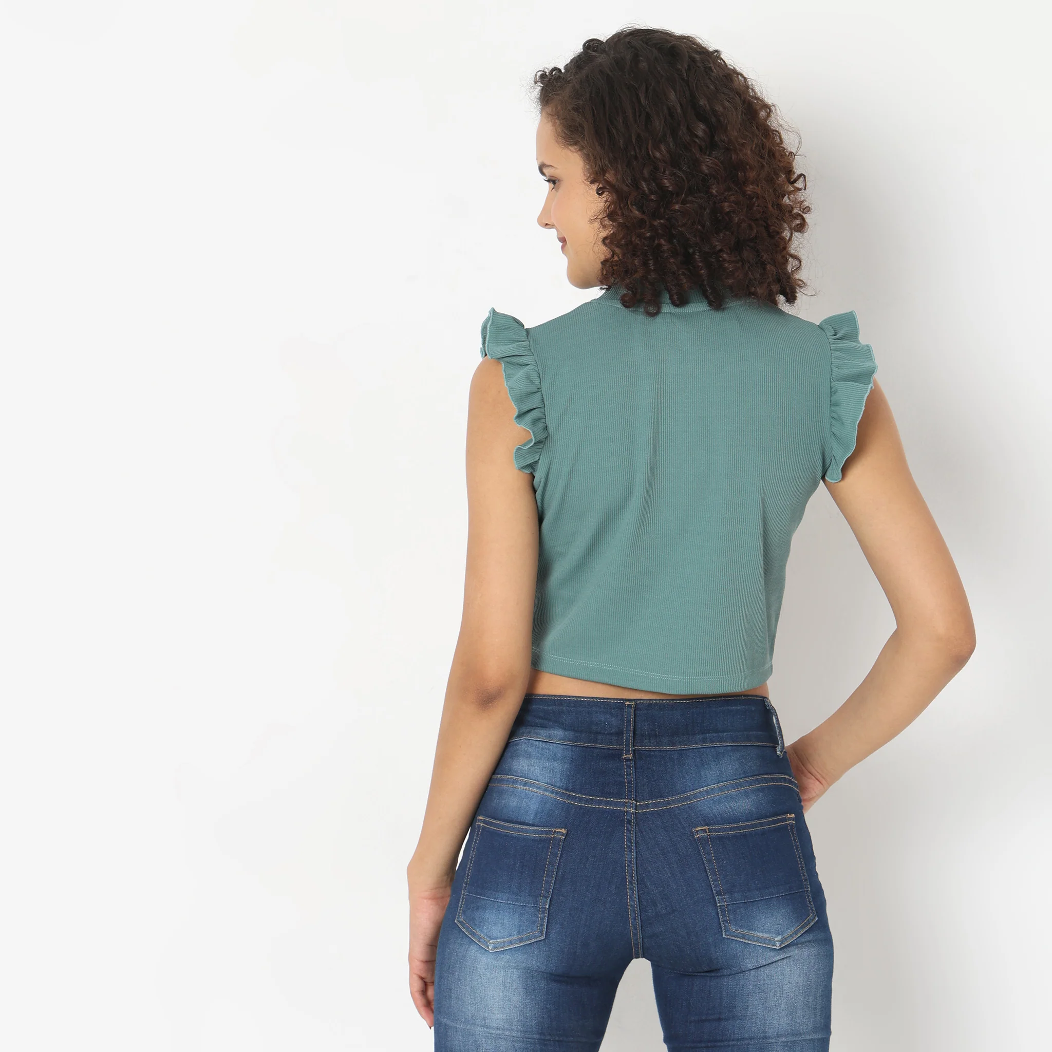 Slim Fit Solid T-Shirt - Image 8