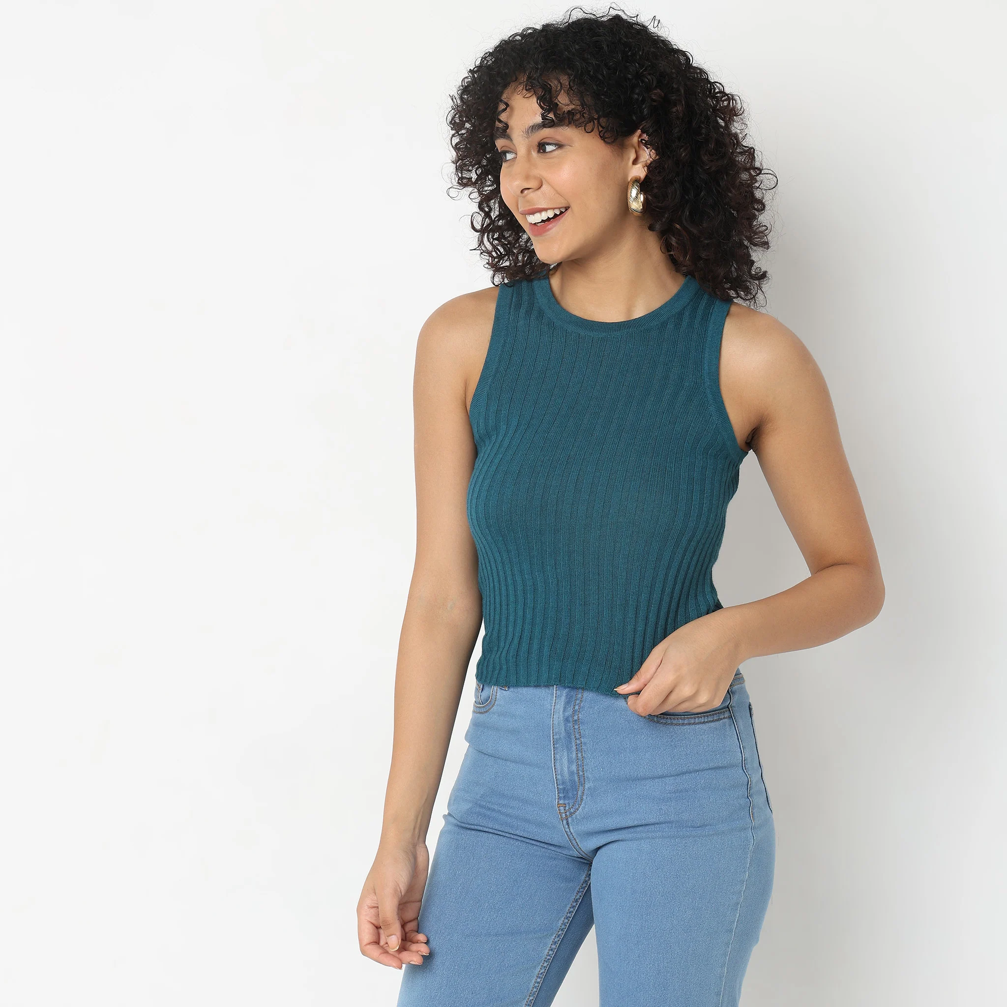 Slim Fit Solid T-Shirt - Image 14