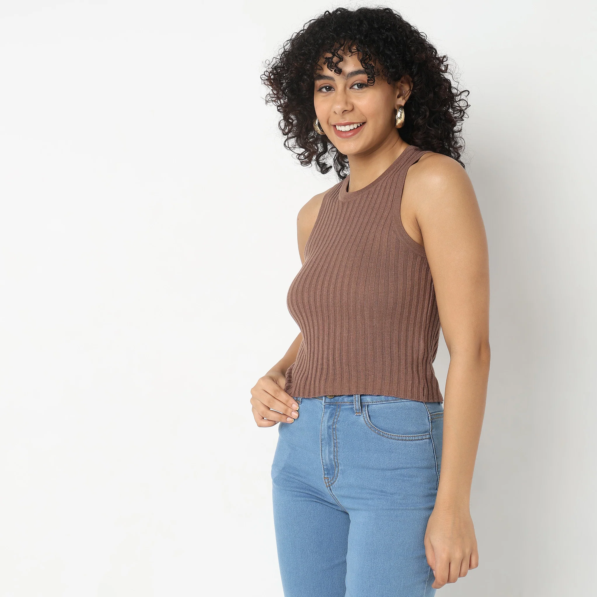 Slim Fit Solid T-Shirt - Image 4