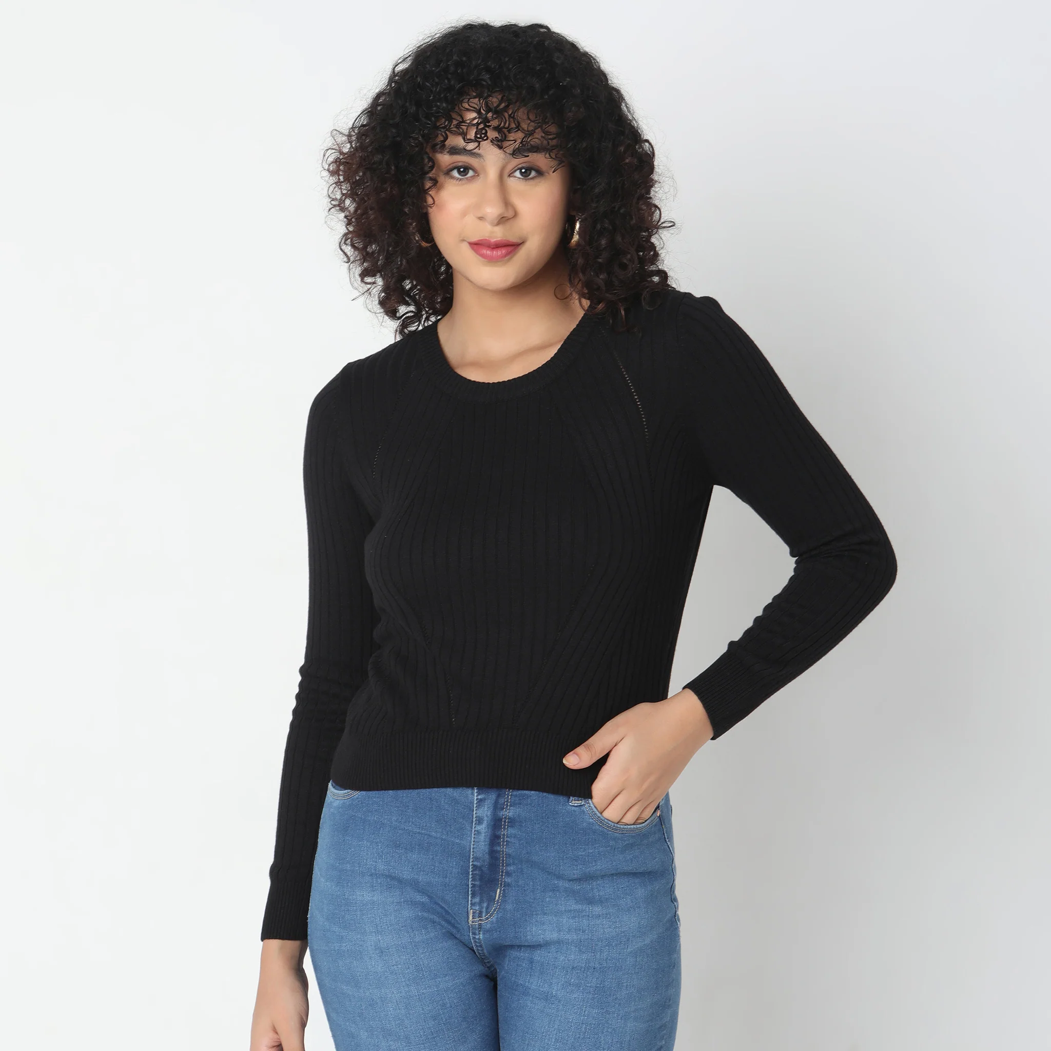 Slim Fit Solid T-Shirt - Image 2