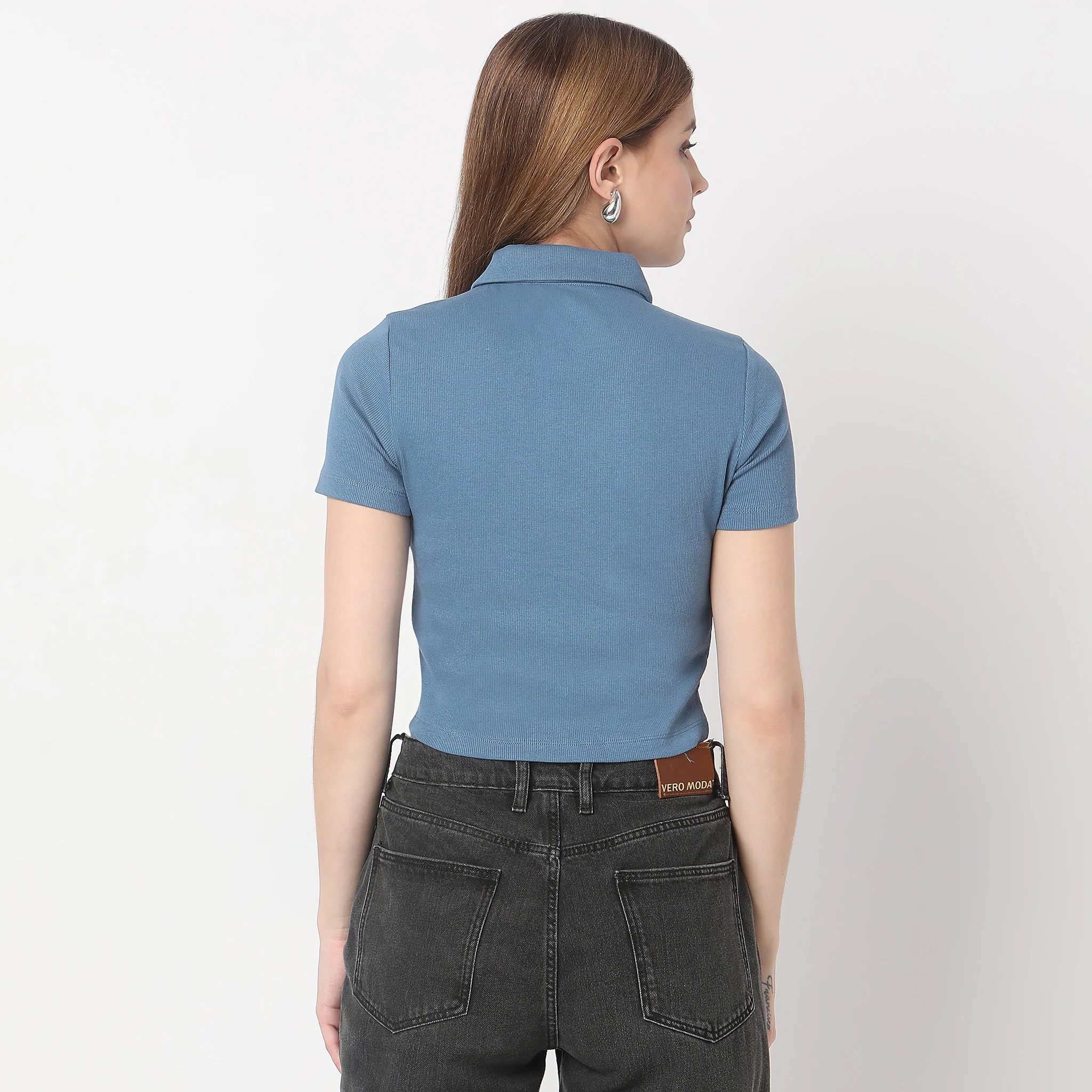 Slim Fit Solid T-Shirt - Image 13