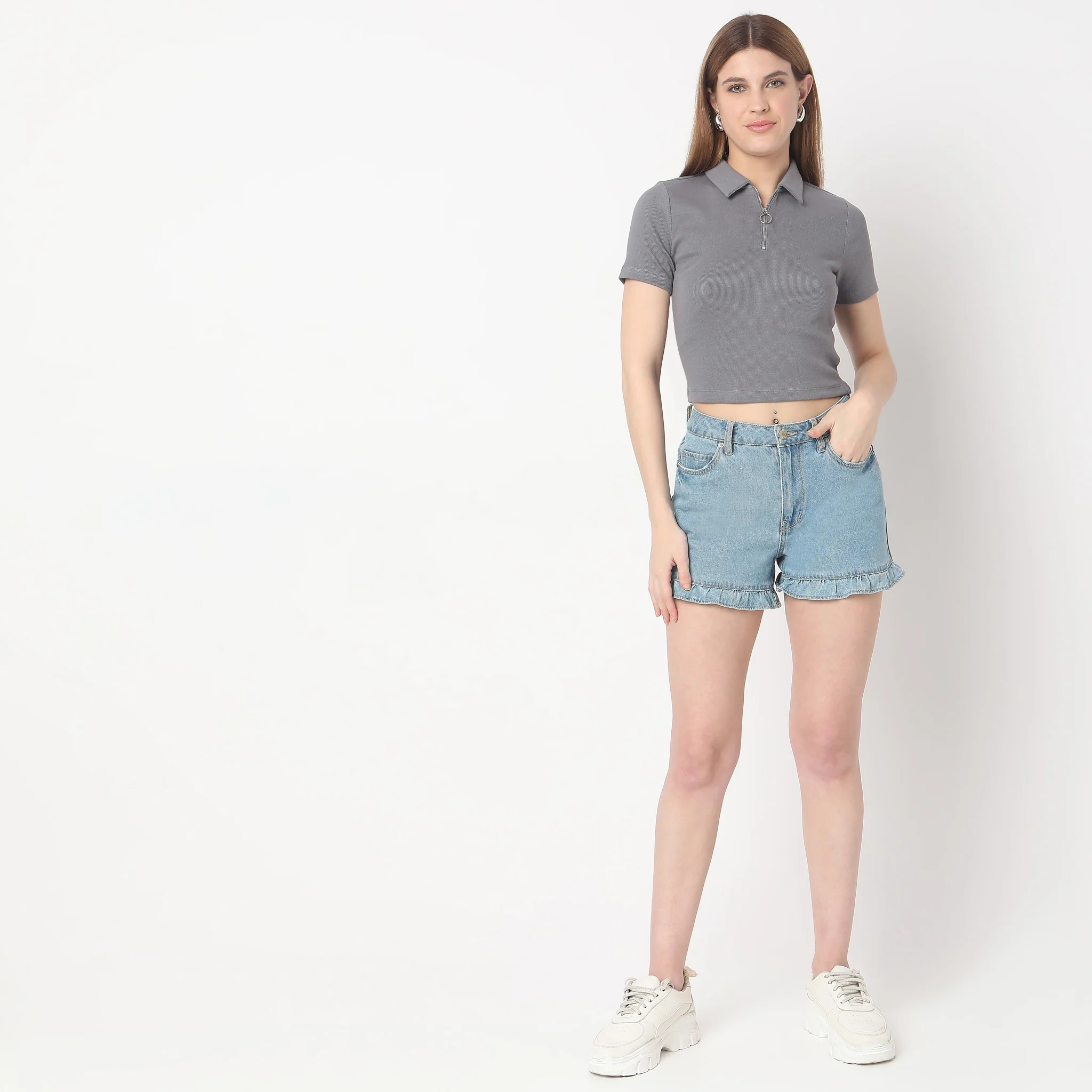 Slim Fit Solid T-Shirt - Image 7