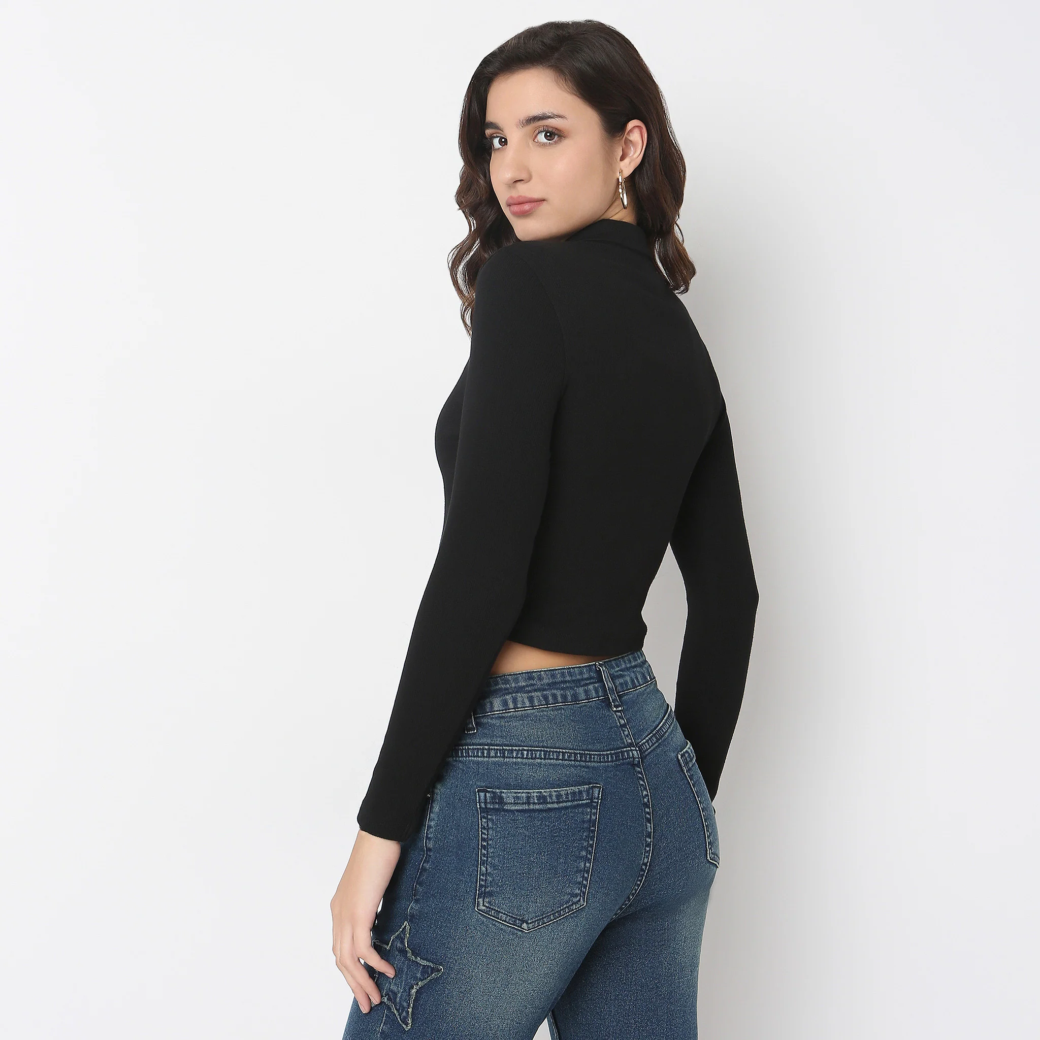 Betty T-Shirt With Neck Ring Pullar Zipper - Image 3