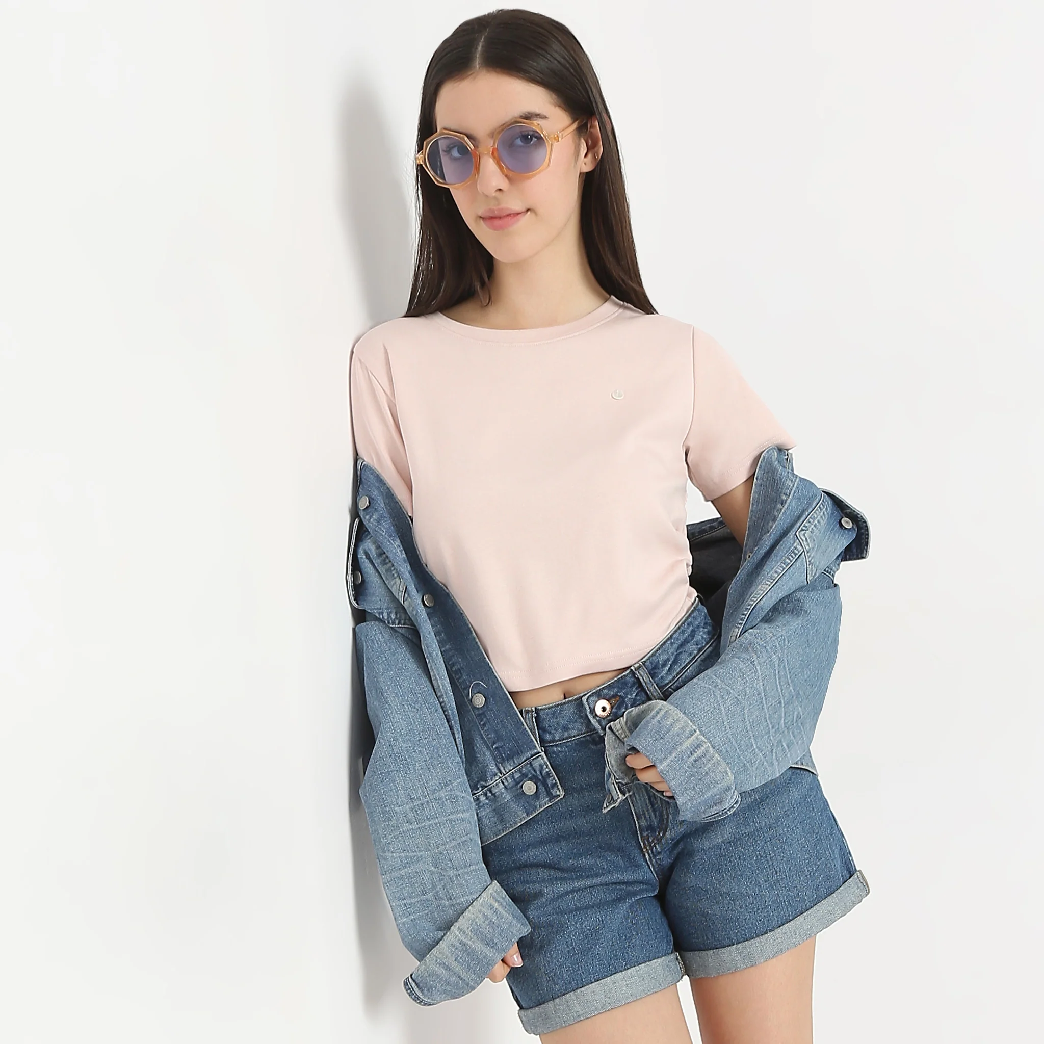 Slim Fit Short Sleeve Crop T-Shirt - Image 6