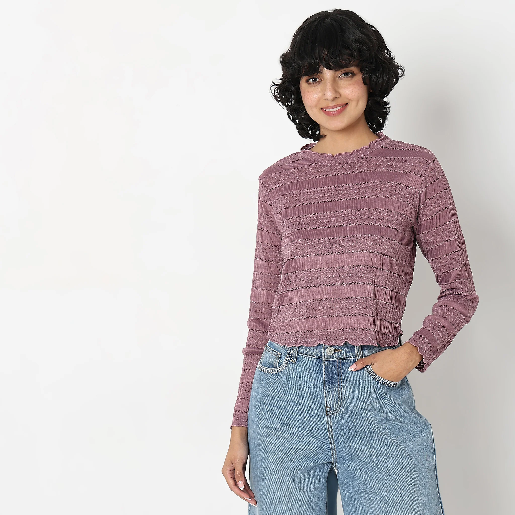 Slim Fit Solid Top - Image 2