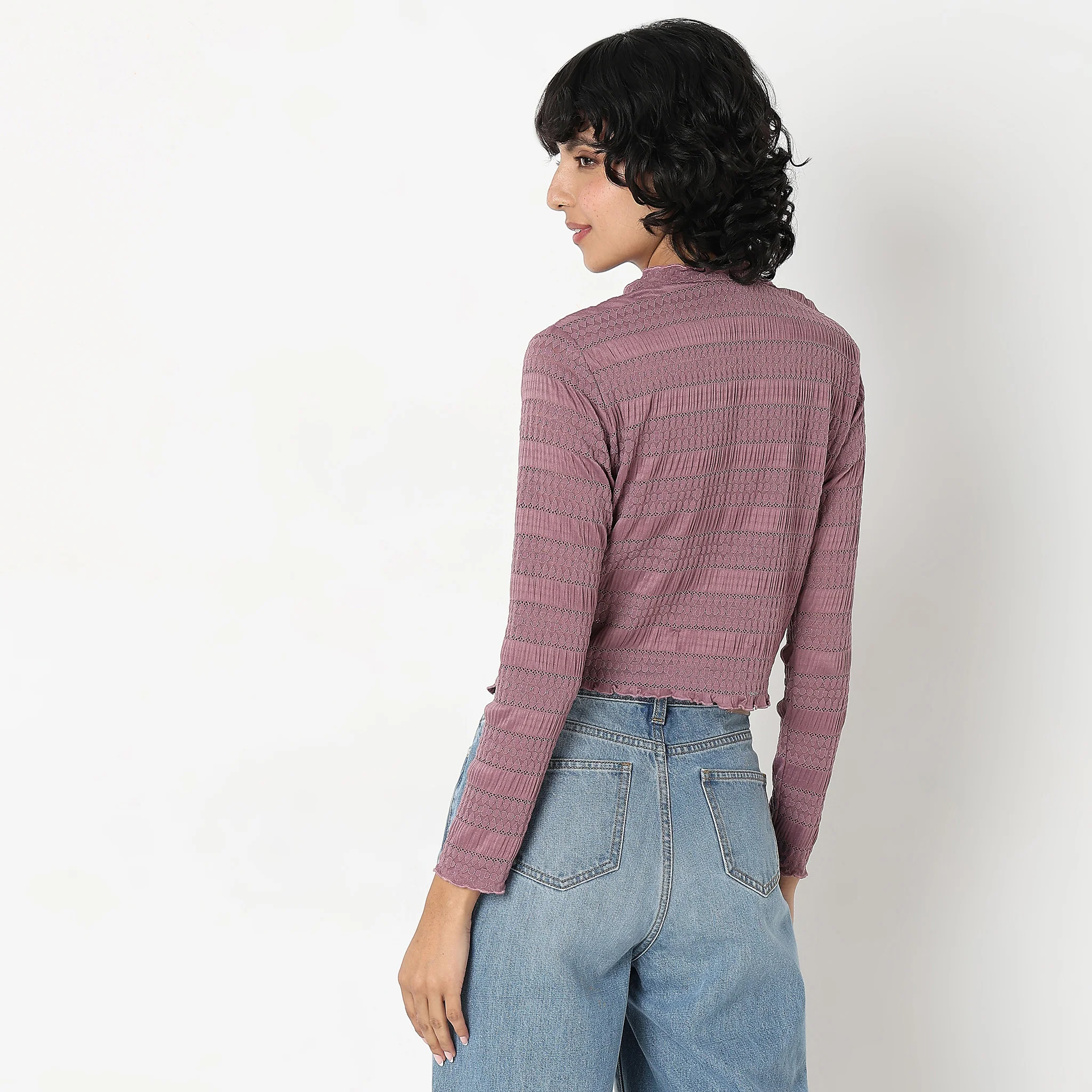 Slim Fit Solid Top - Image 3