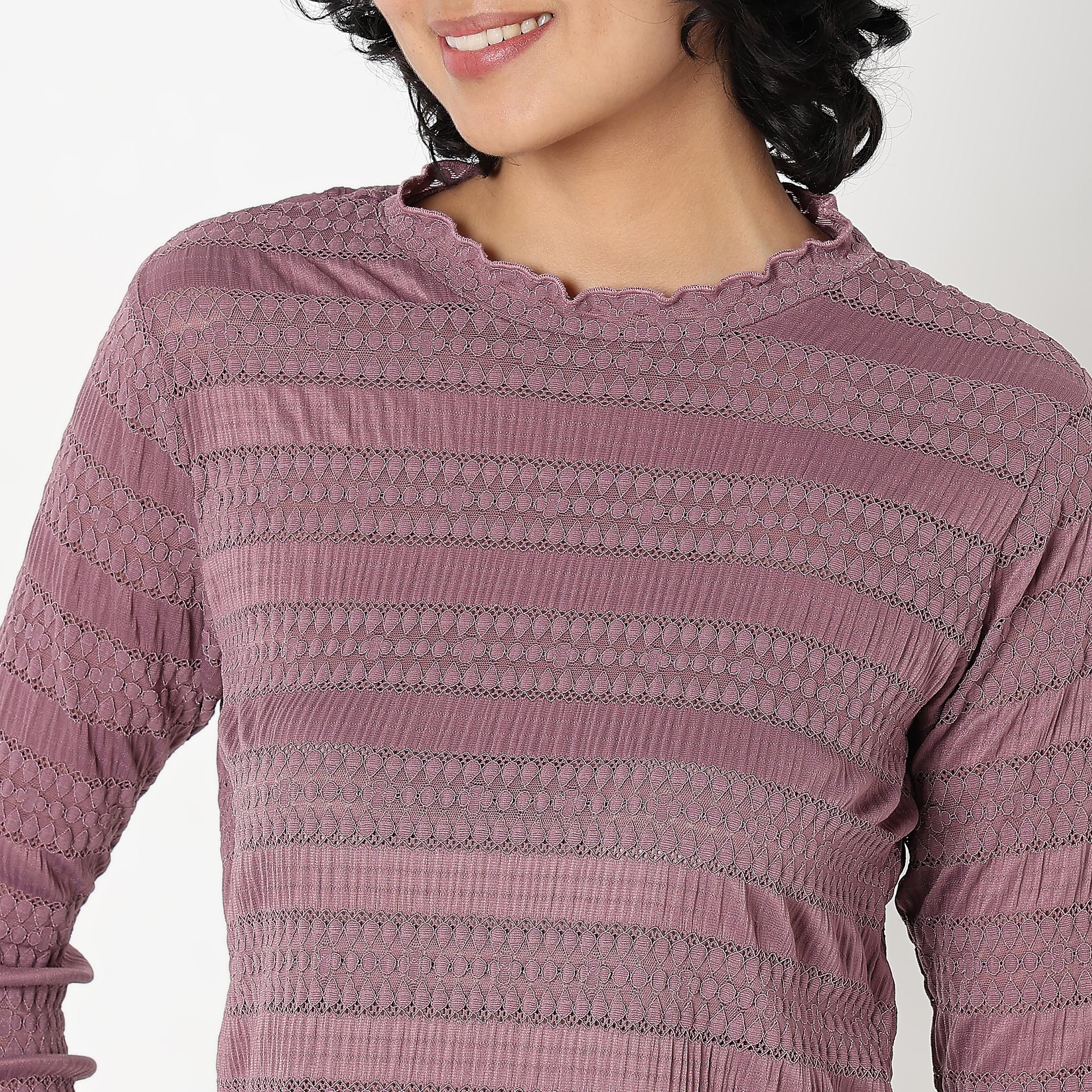 Slim Fit Solid Top - Image 4