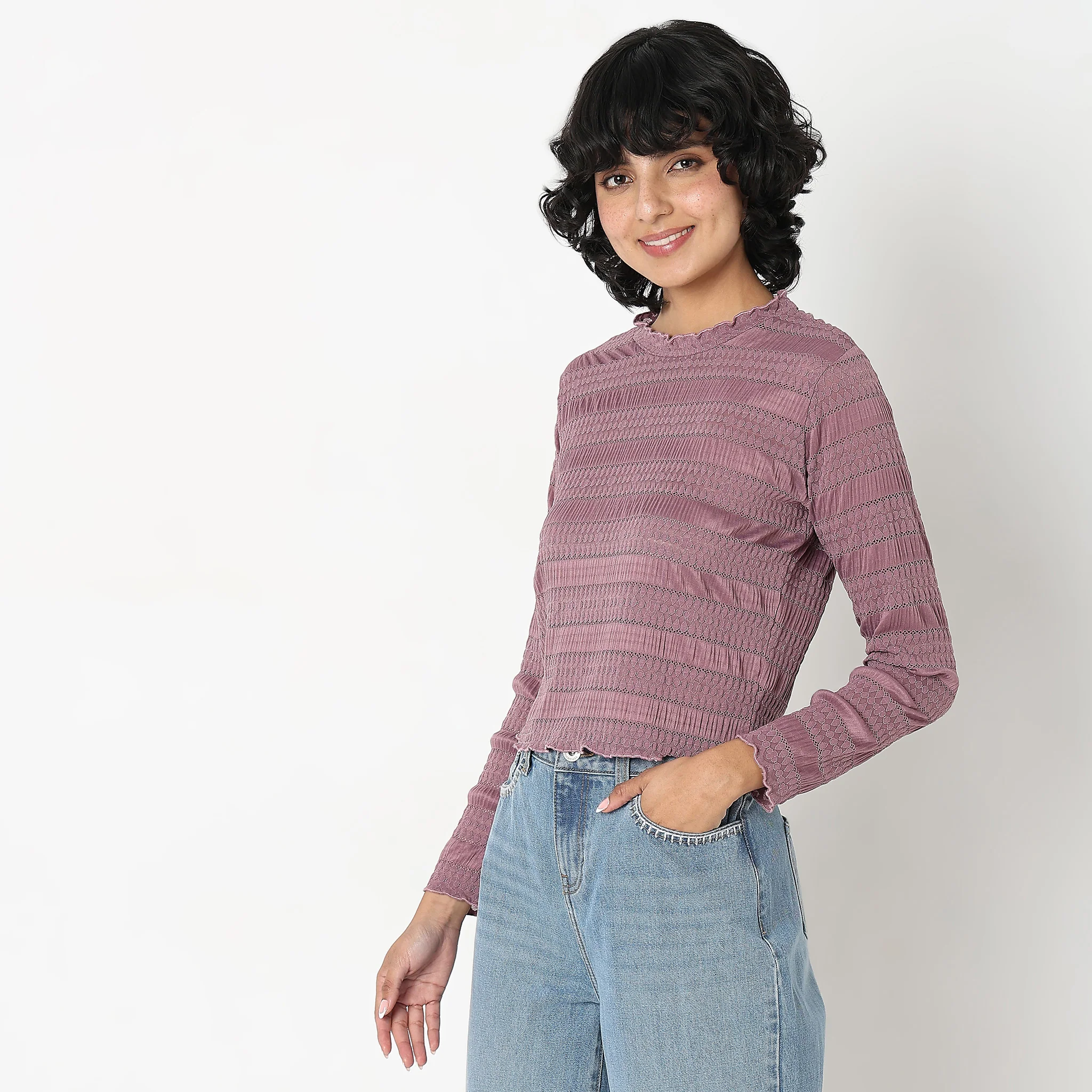 Slim Fit Solid Top - Image 5