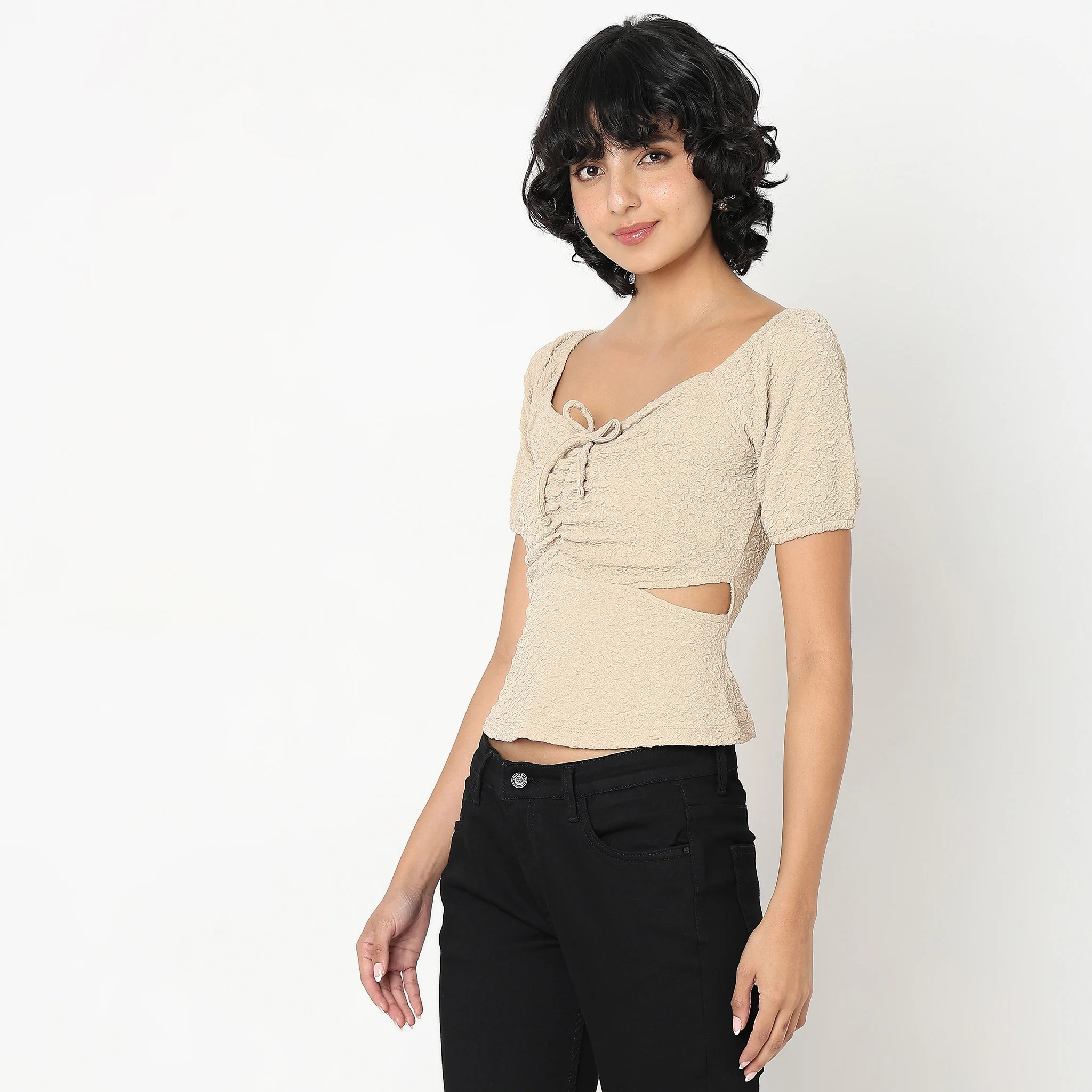 Slim Fit Solid Top - Image 5