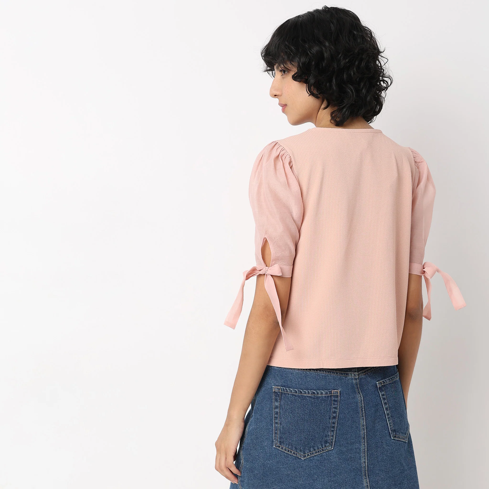 Slim Fit Solid Top - Image 3