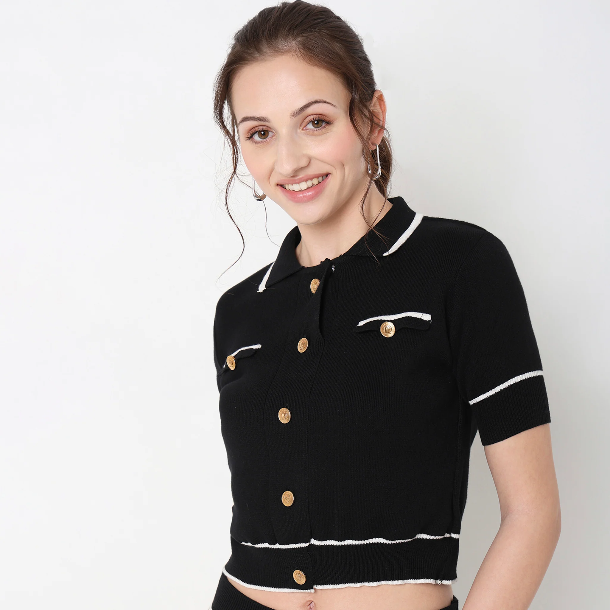 Slim Fit Solid Top - Image 4