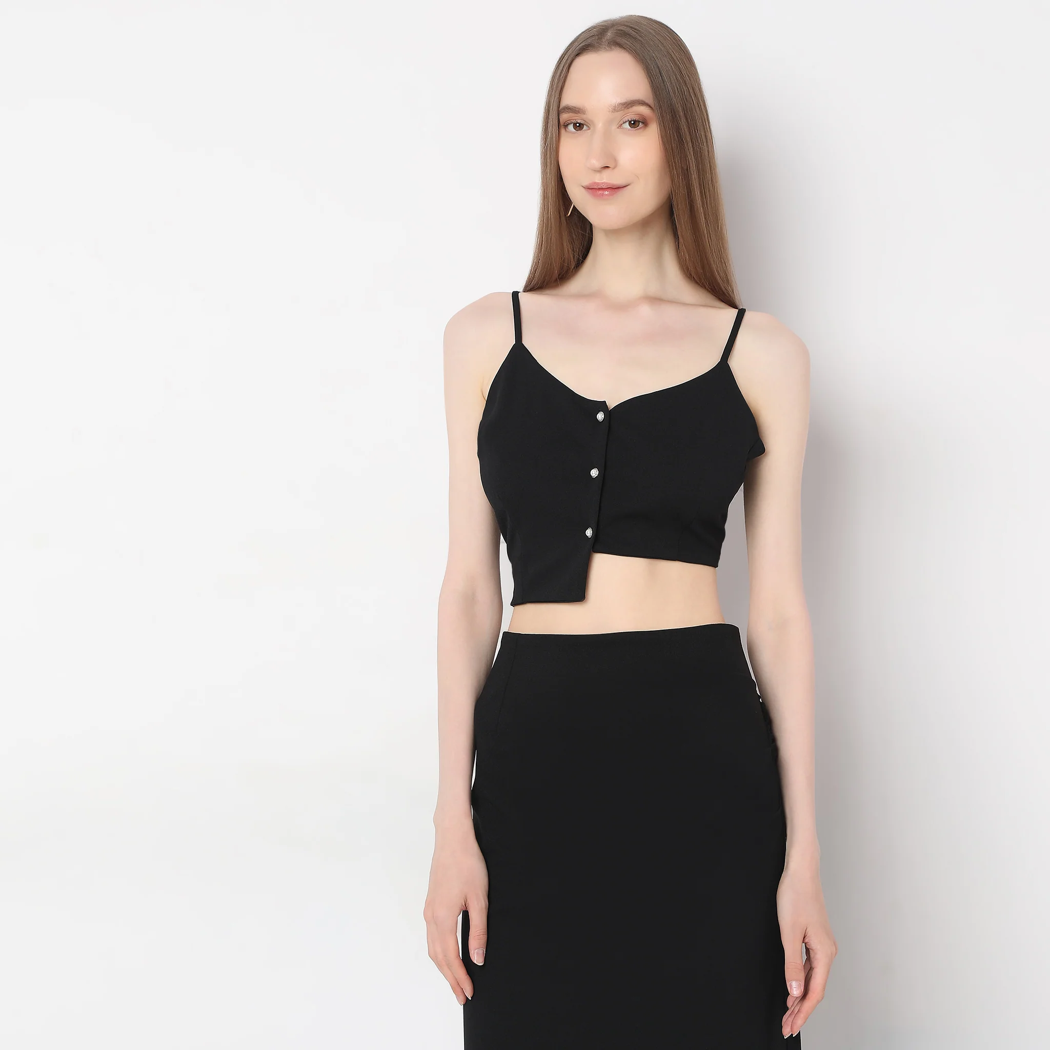 Slim Fit Solid Top - Image 2