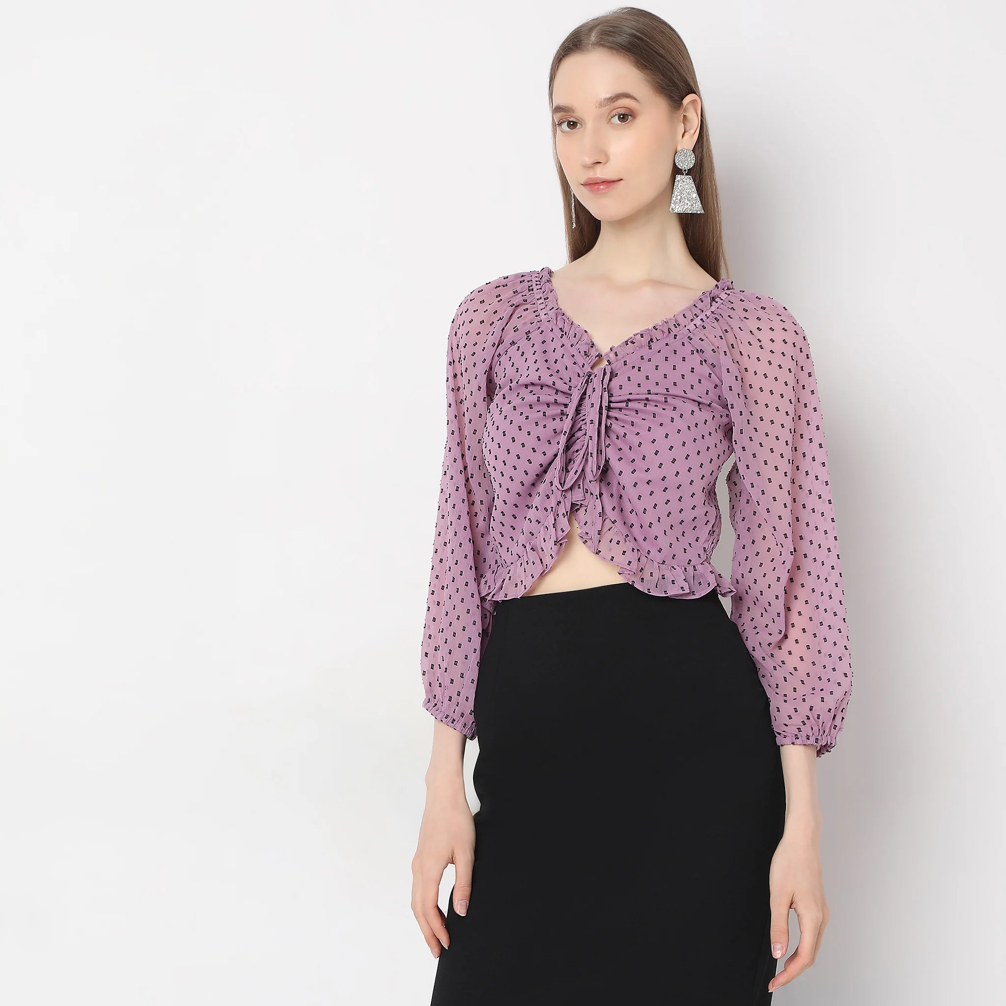 Slim Fit Solid Top - Image 5
