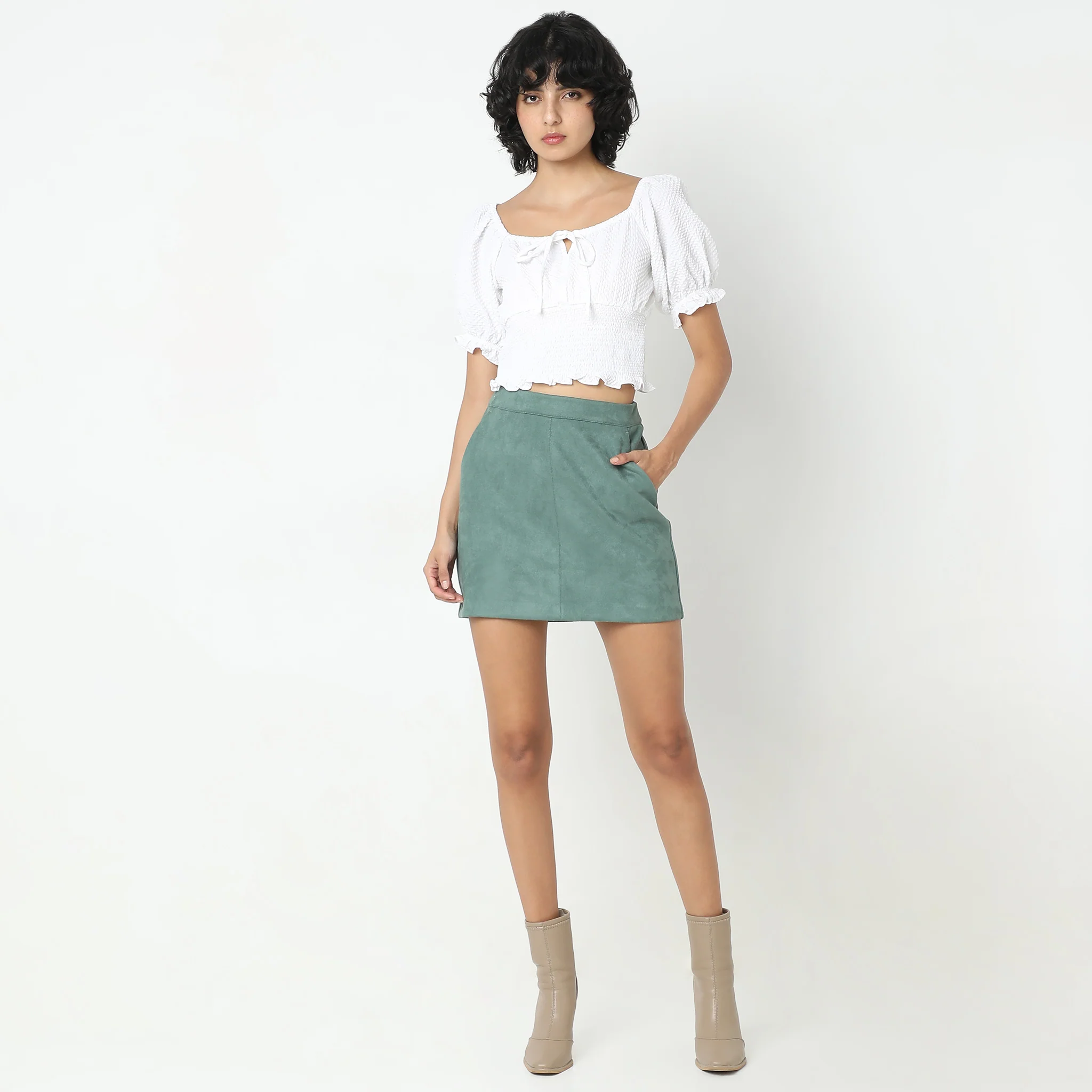 Slim Fit Solid Top - Image 5