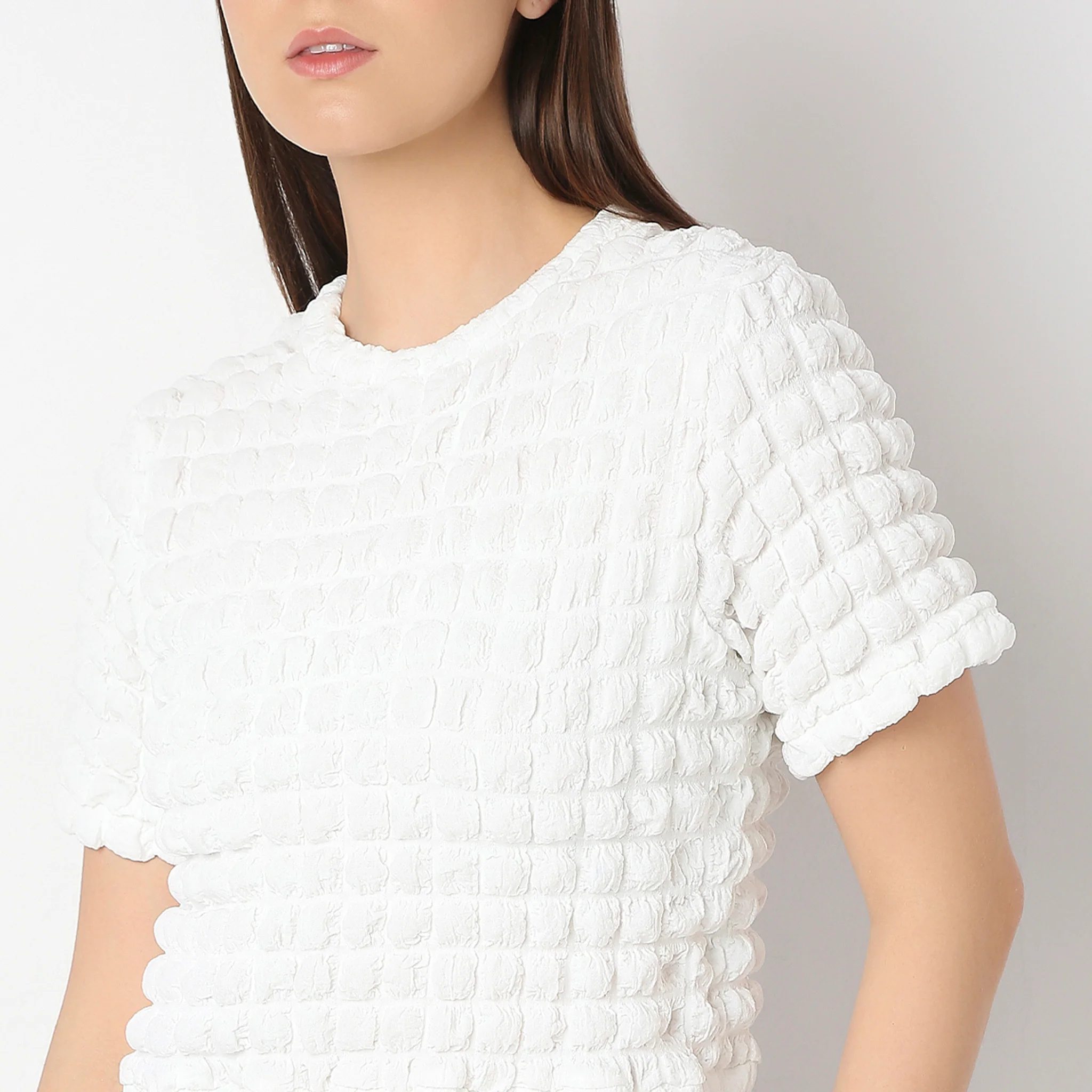 Slim Fit Solid Top - Image 4