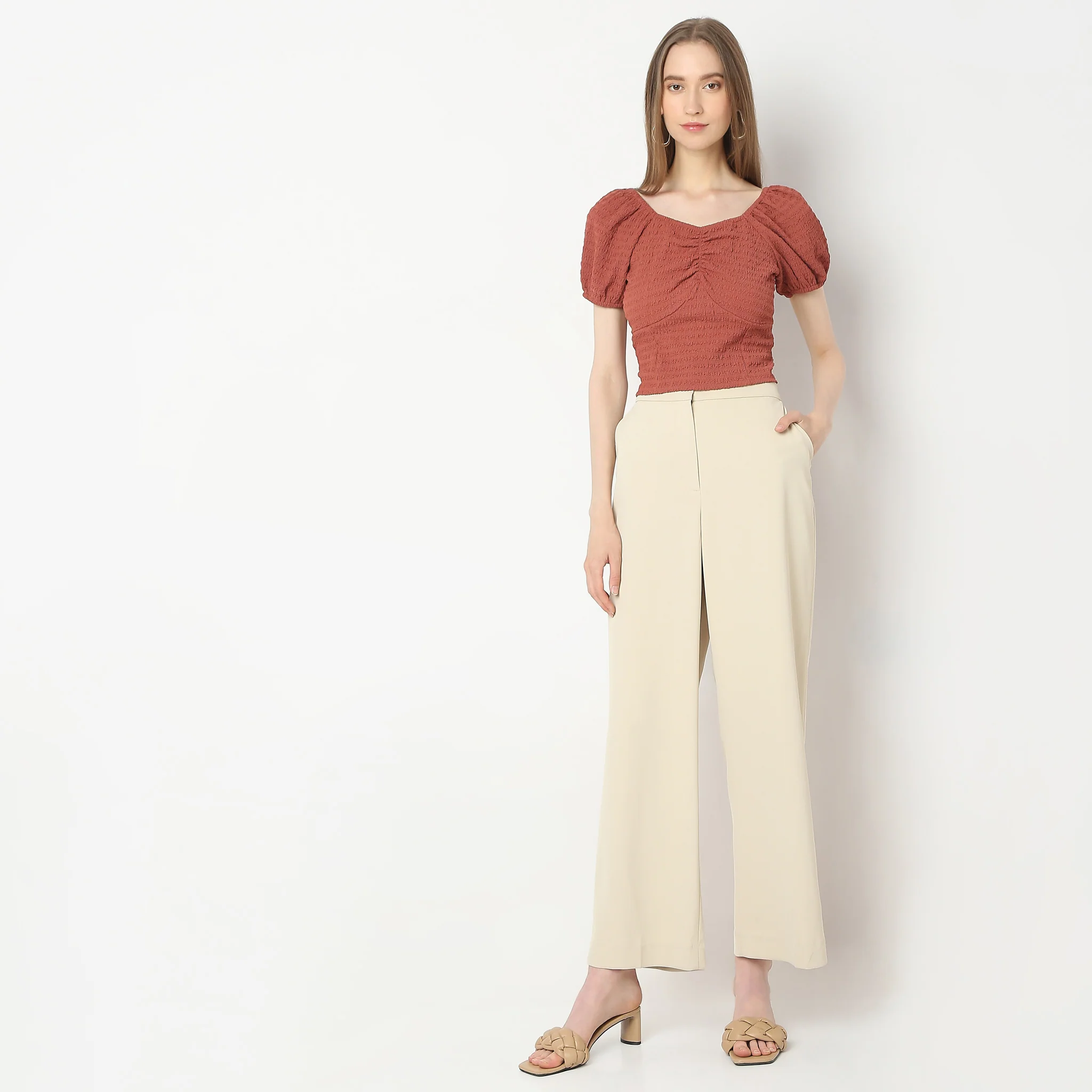 Slim Fit Solid Top - Image 2