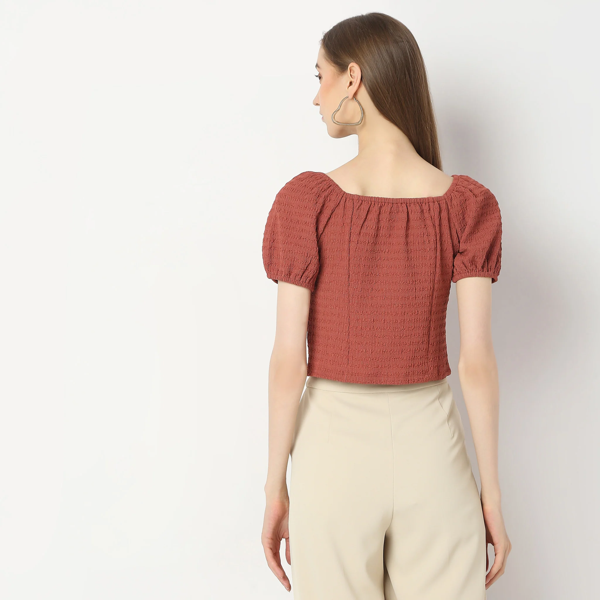 Slim Fit Solid Top - Image 3
