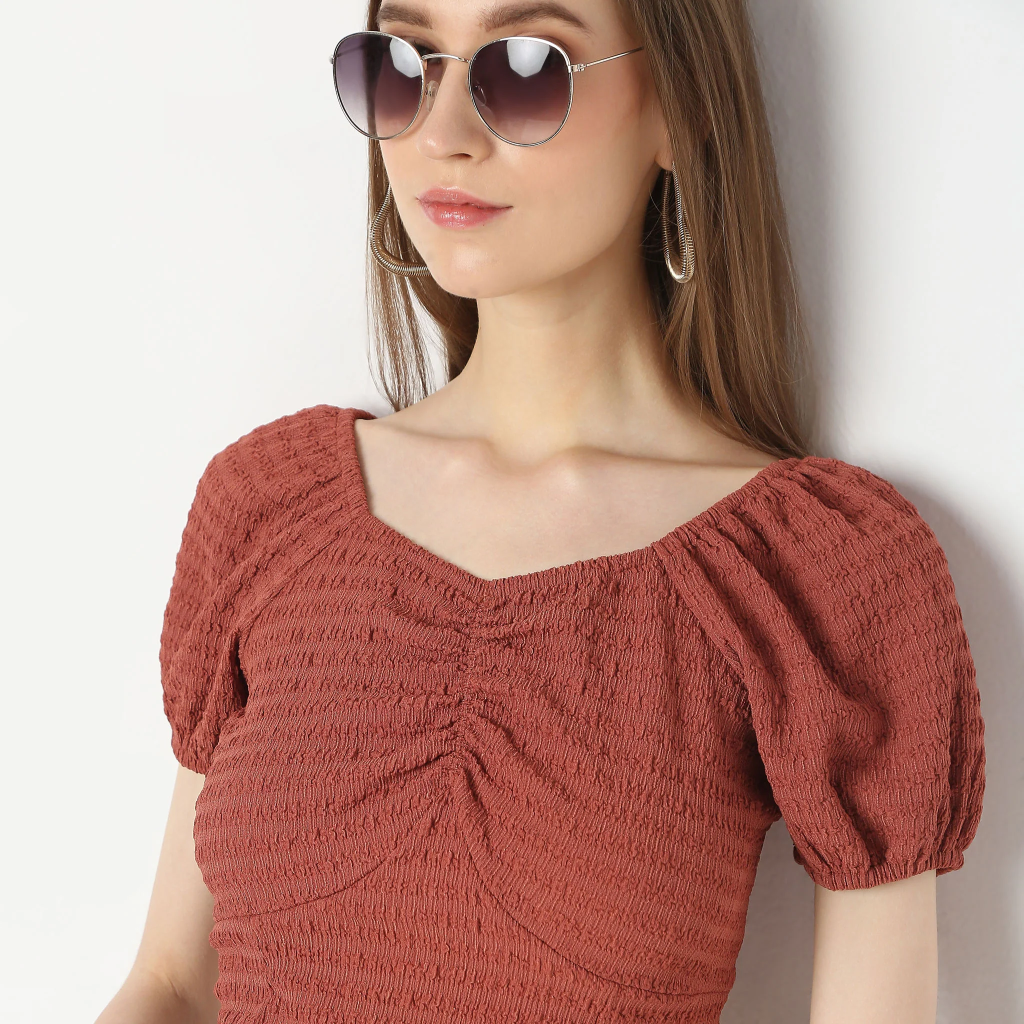 Slim Fit Solid Top - Image 4