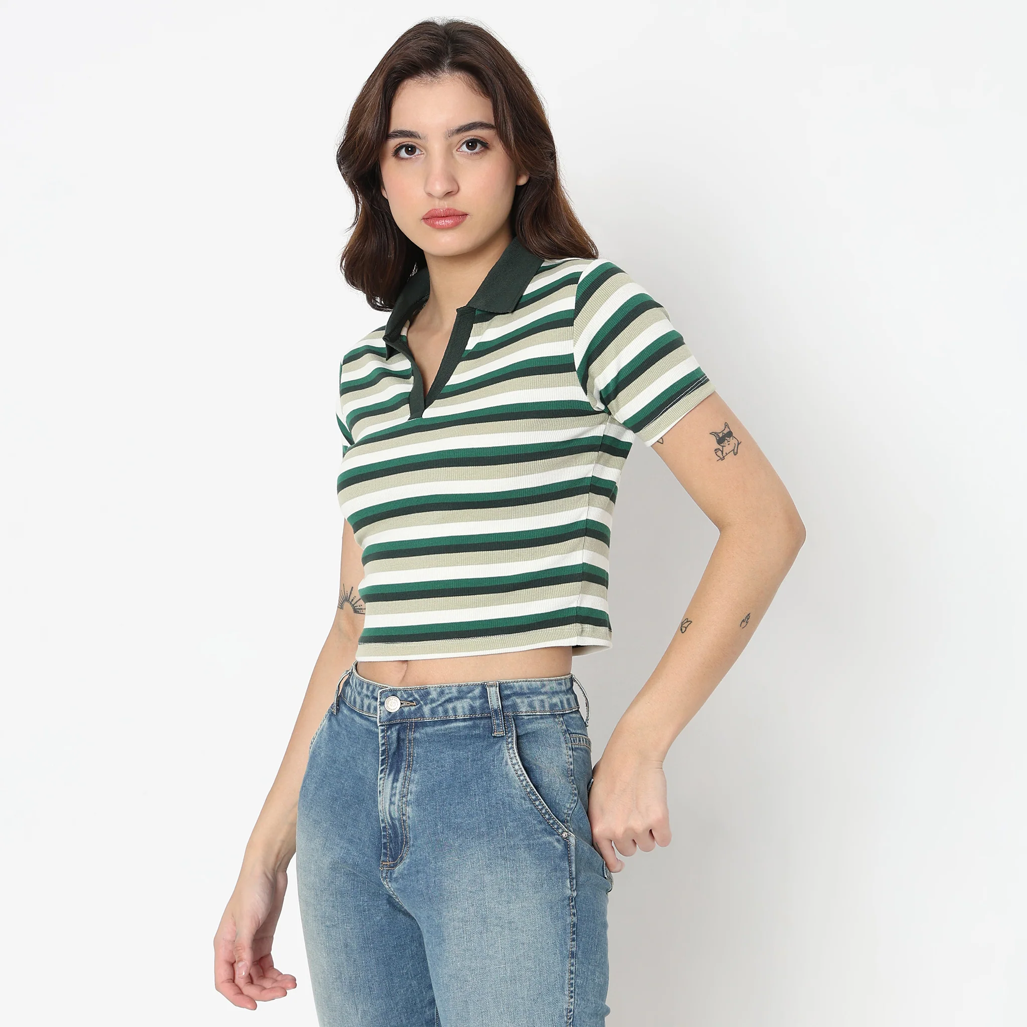 Slim Fit Striped T-Shirt - Image 10
