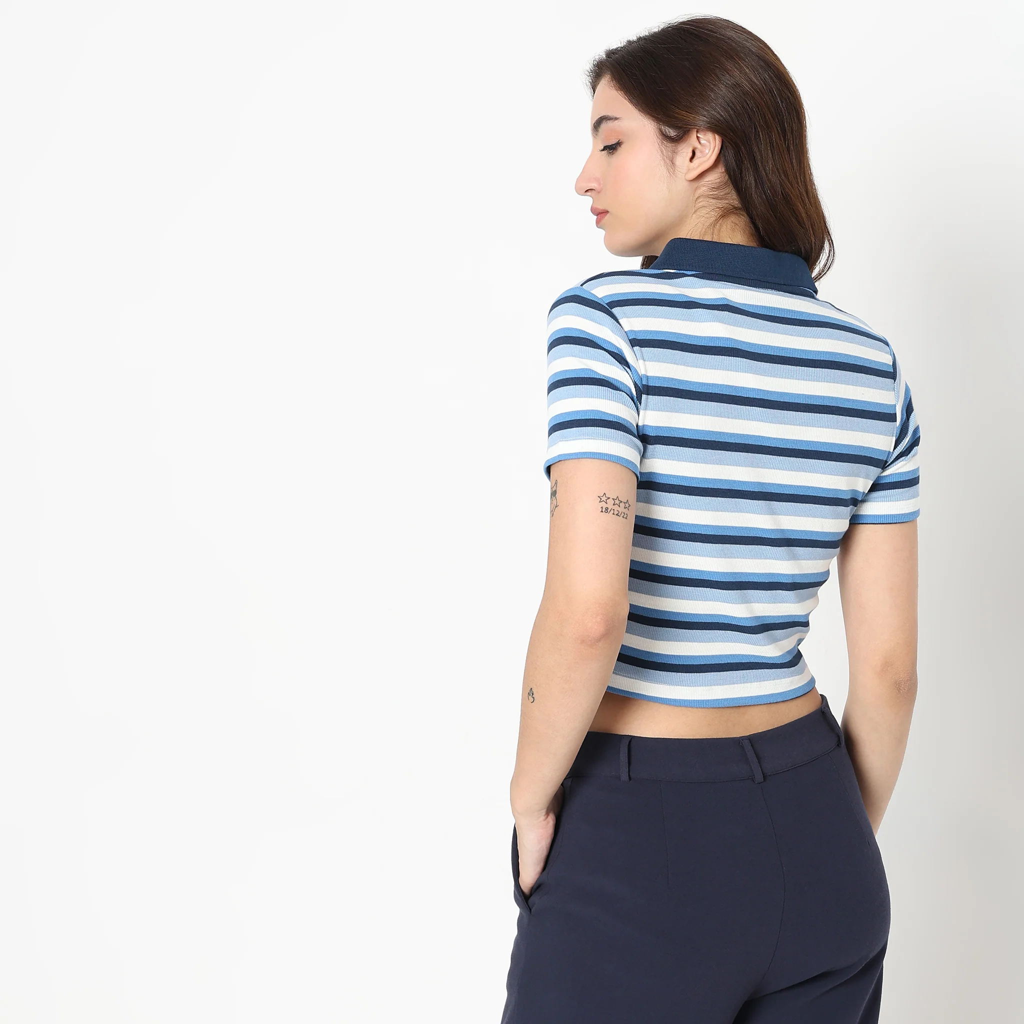 Slim Fit Striped T-Shirt - Image 3